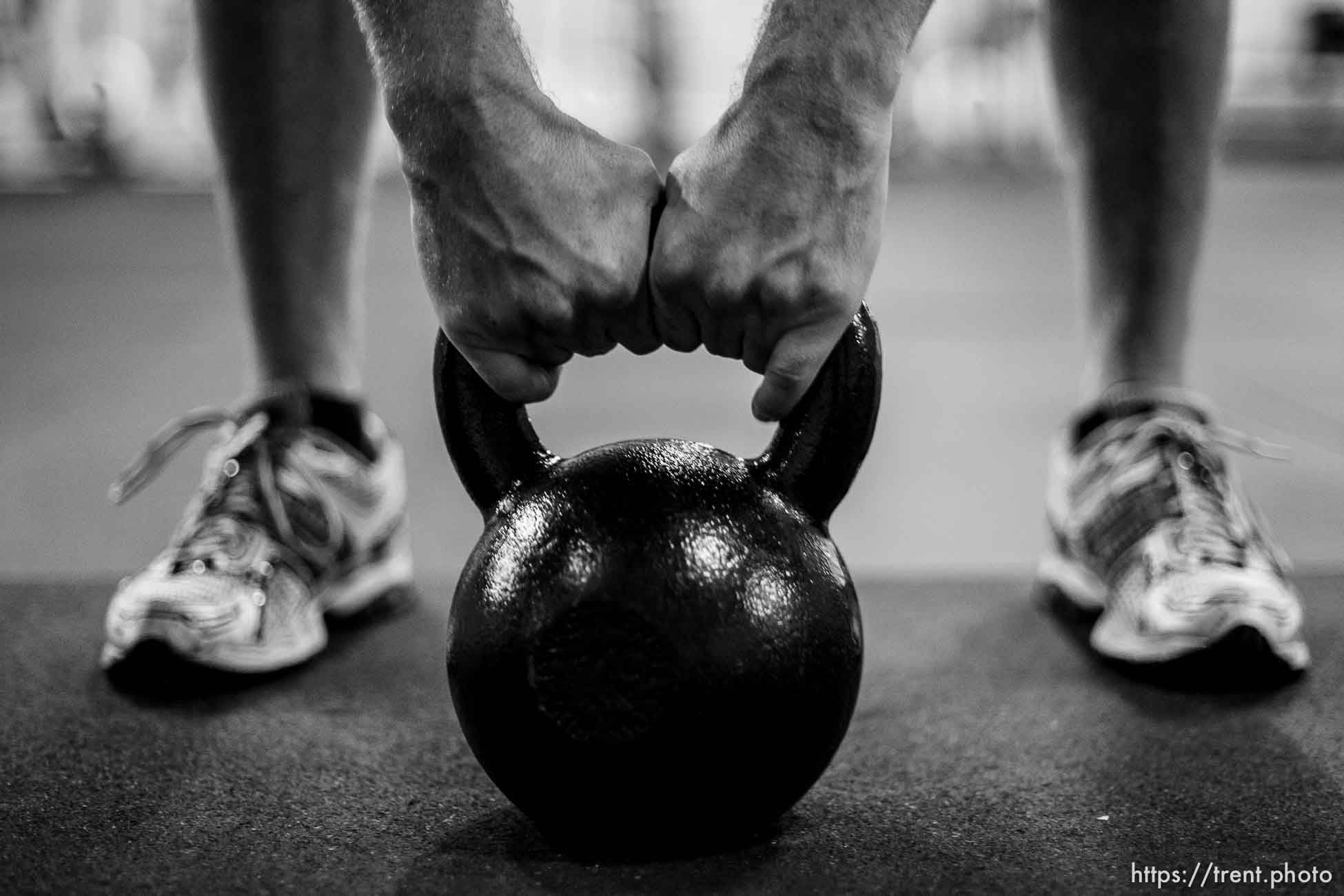 Trent Nelson  |  The Salt Lake Tribune
Zach Lund, an Olympic skeleton slider, training at Gym Jones