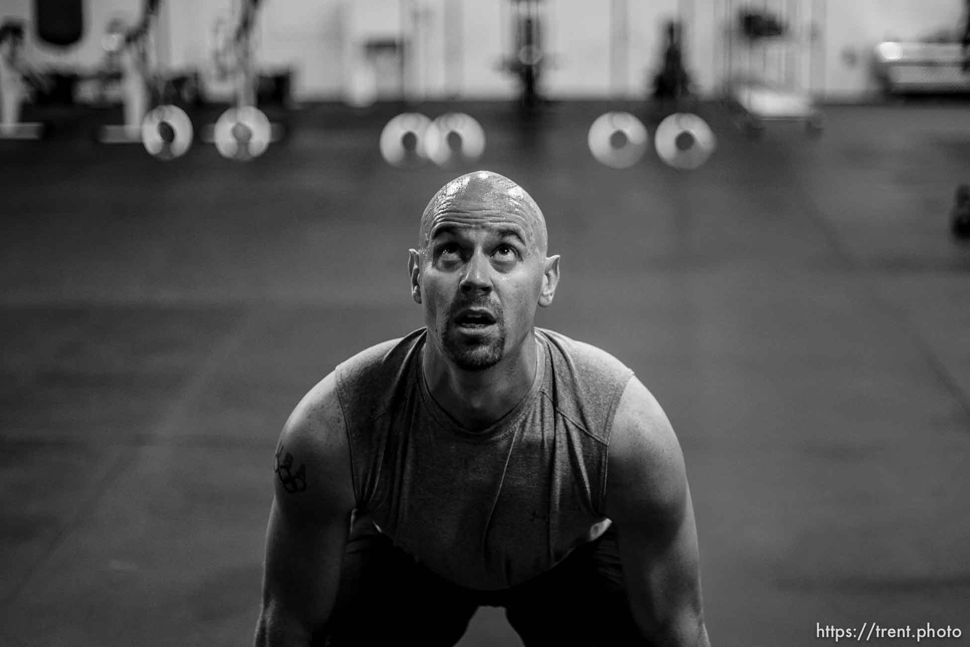 Trent Nelson  |  The Salt Lake Tribune
Zach Lund, an Olympic skeleton slider, training at Gym Jones