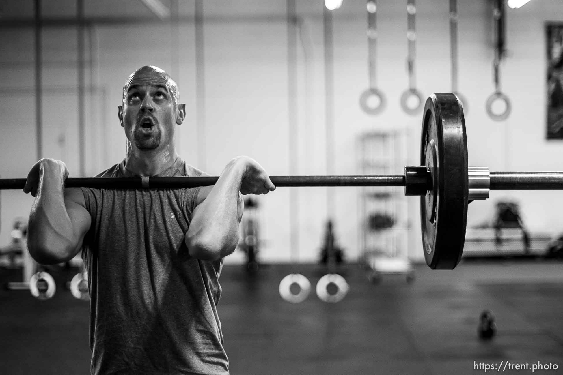 Trent Nelson  |  The Salt Lake Tribune
Zach Lund, an Olympic skeleton slider, training at Gym Jones