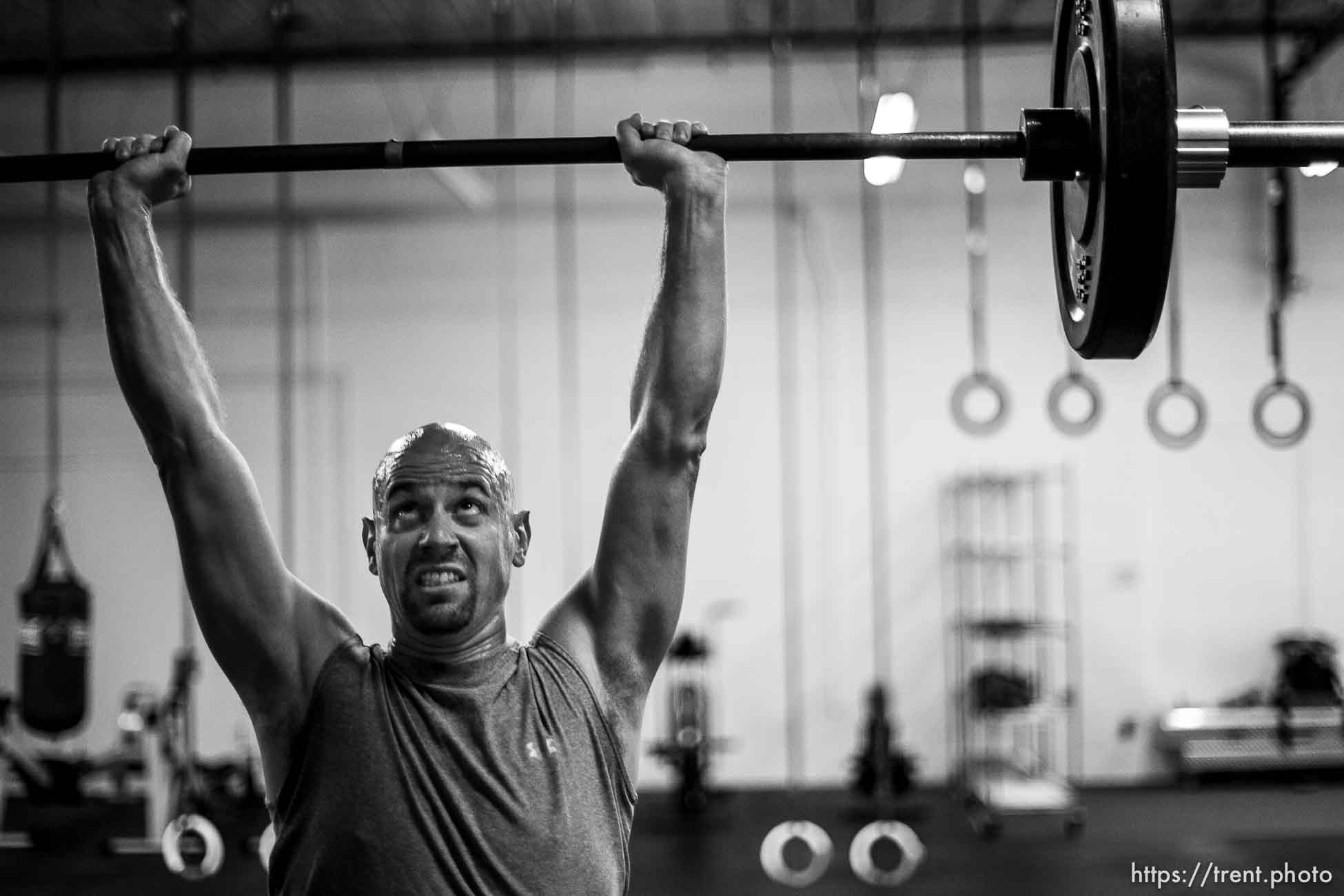 Trent Nelson  |  The Salt Lake Tribune
Zach Lund, an Olympic skeleton slider, training at Gym Jones