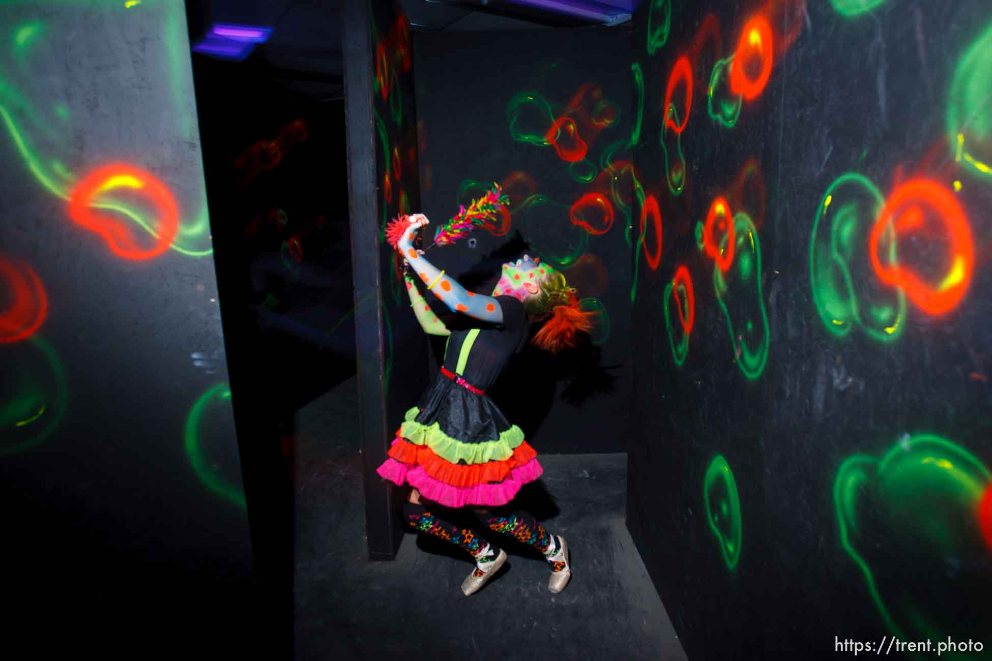 Brooke Williams is Bubble Girl. Nightmare Mansion is a brand new haunted house owned by the Castle of Chaos. Nightmare Mansion is home to four levels of fear, each progressively scarier than the last. The first show, Nightmare in 3D, consists of 3D art painted by nationally renowned artist, Stuart Smith. 3D glasses will be provided, this is the only Smith show in Utah. If you dare to go further, the next show takes you deeper into the nightmare and into the basement mortuary, for the Haunted Mansion. The third show, Taken Asylum is a little twisted, the patients are taking over the mental hospital. The last show, The Dungeon is just downright brutal, envision a prison housing only the worst criminal offenders.. Saturday, October 3 2009 in Taylorsville.