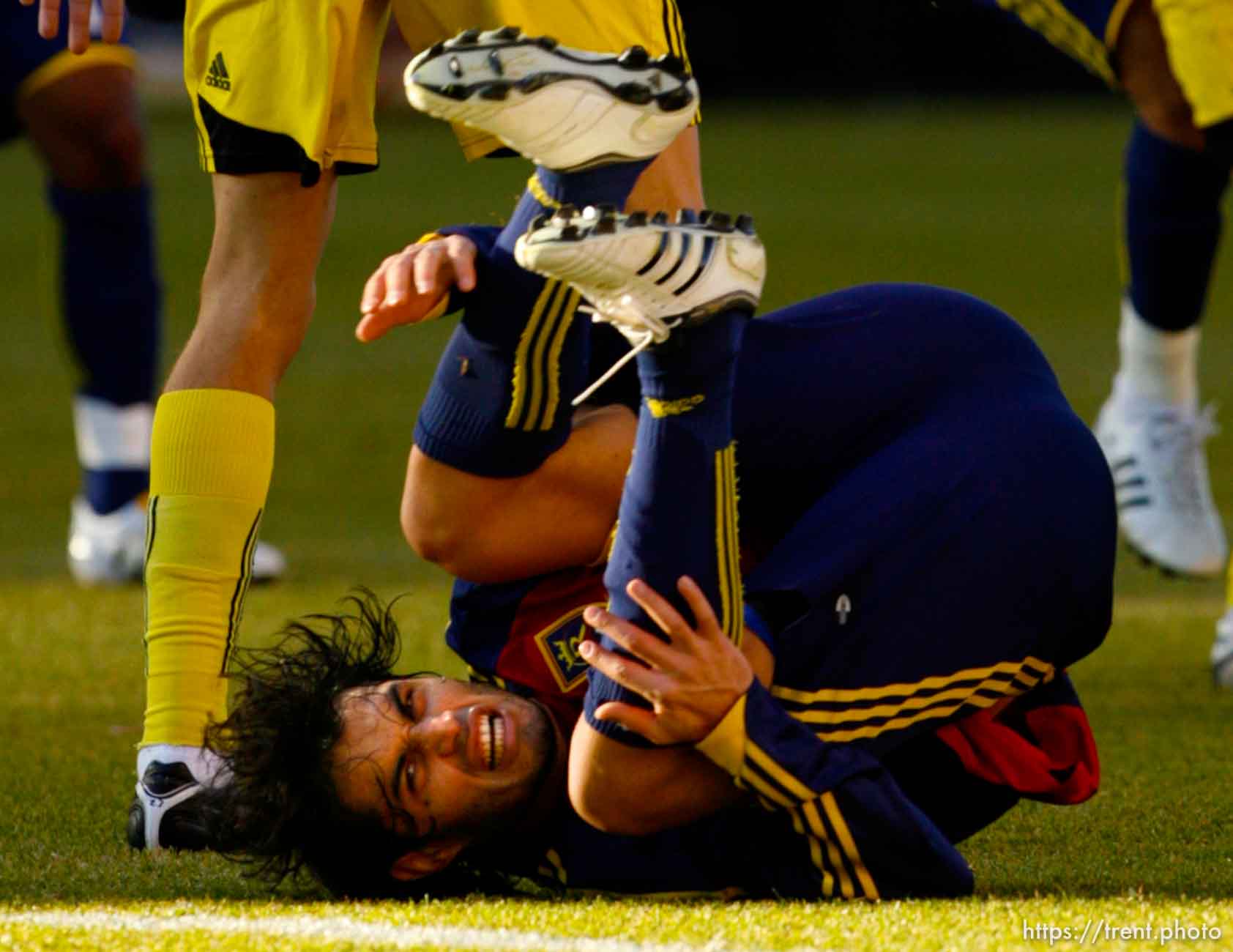 Trent Nelson  |  The Salt Lake Tribune
Real Salt Lake forward Fabian Espindola (16). Real Salt Lake vs. Columbus Crew, MLS Soccer playoffs Saturday, October 31 2009 at Rio Tinto Stadium in Sandy.