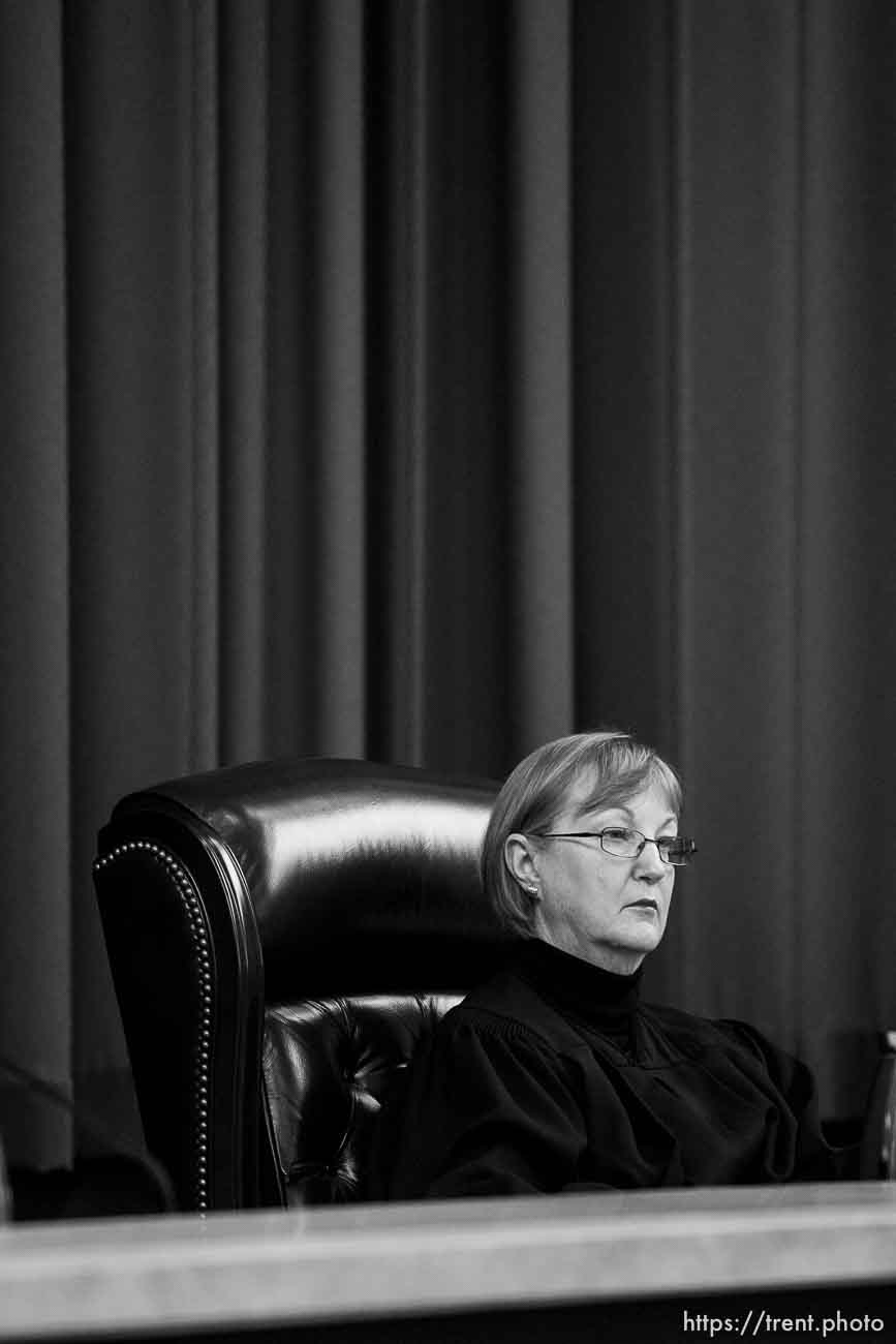 Chief Justice Christine M. Durham. Attorneys for convicted polygamist leader Warren Jeffs argued their case before the Utah Supreme Court Tuesday, November 3 2009 in Salt Lake City, hoping to overturn Jeffs' 2007 conviction as an accomplice to rape.