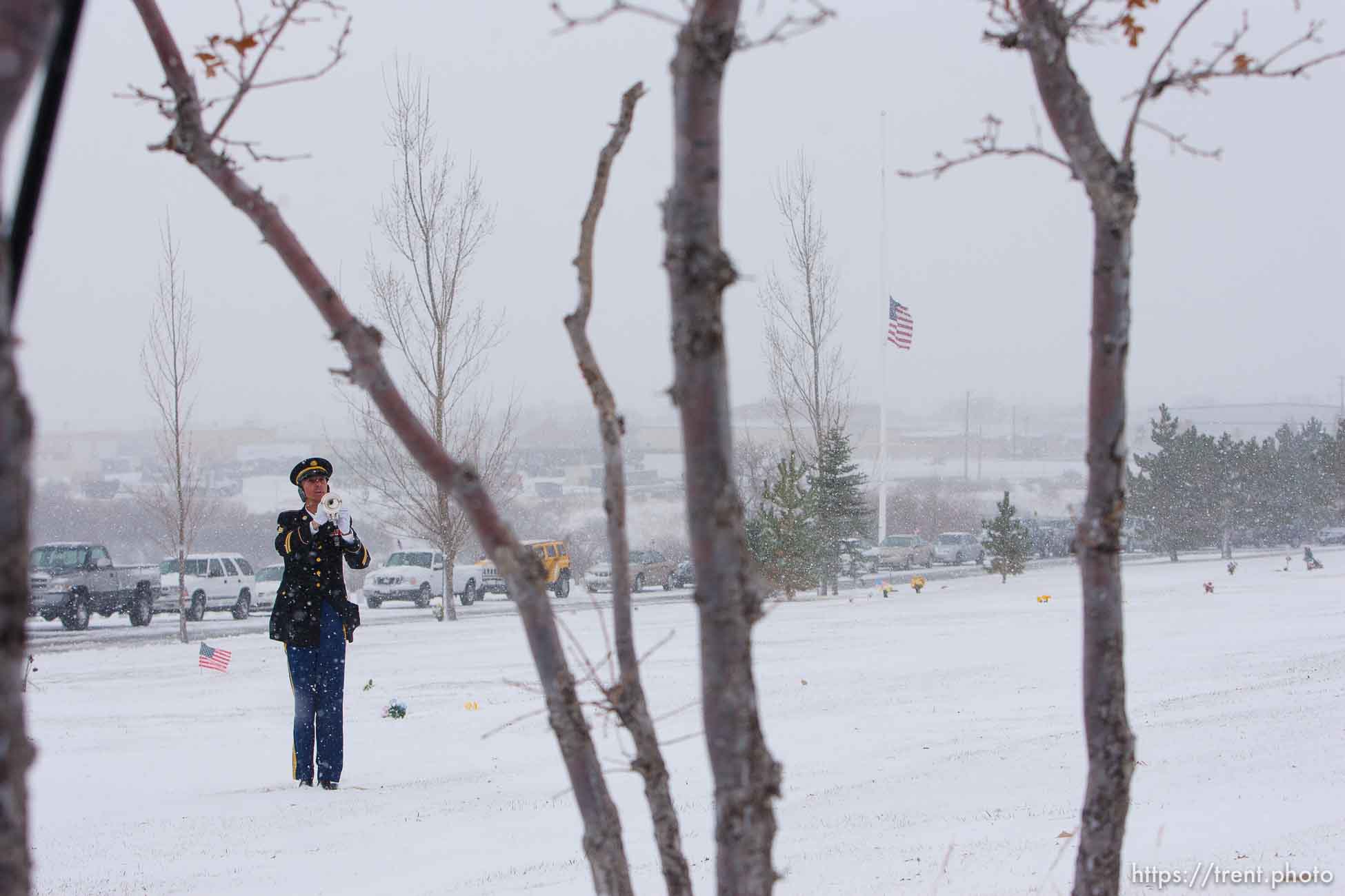 Aaron Nemelka, who was killed in the Ft. Hood massacre, was laid to rest at the Utah Veterans Memorial Park, Saturday, November 14 2009.