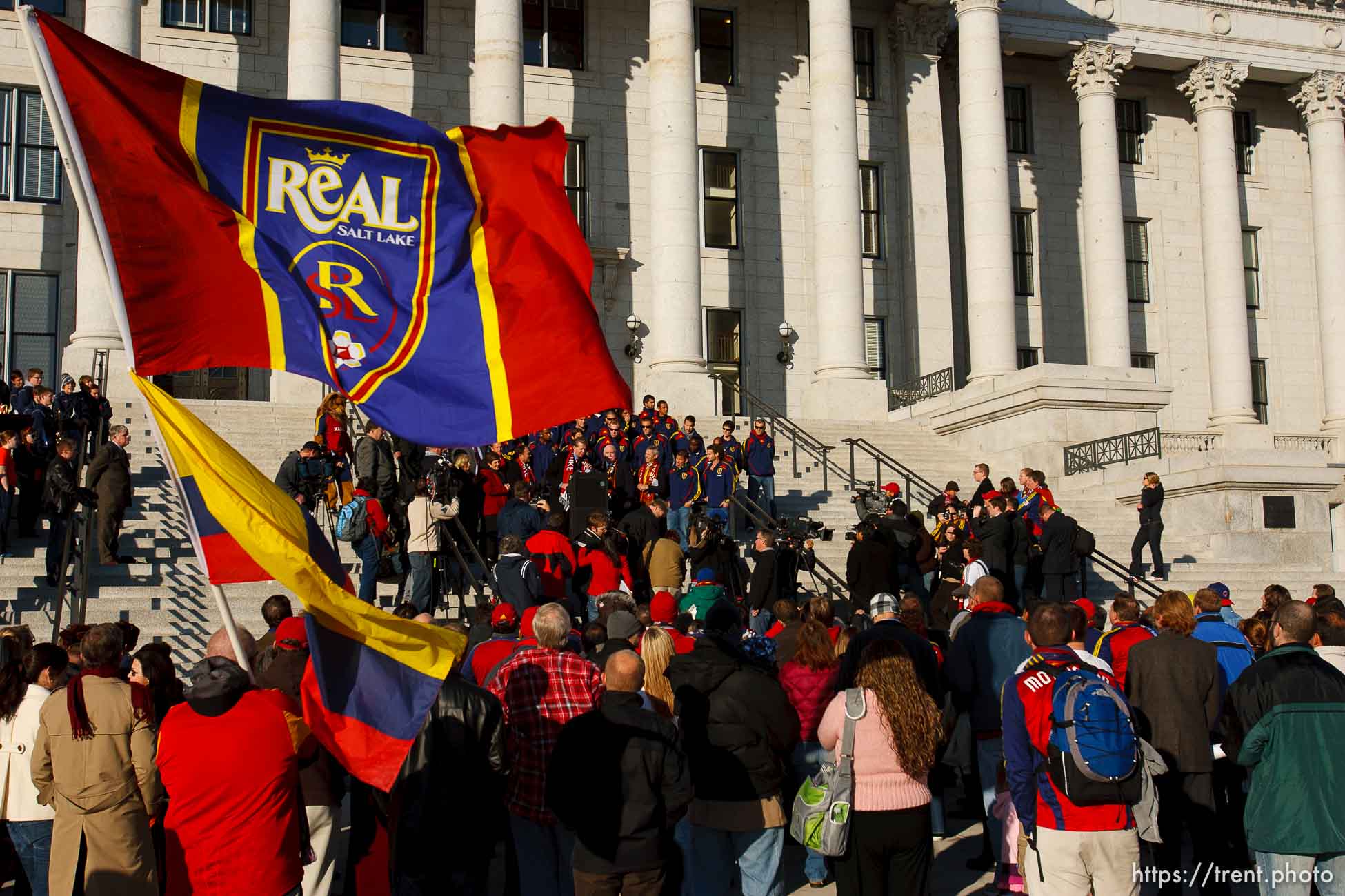 Celebration for Real Salt Lake's MLS Cup win Tuesday, November 24 2009.