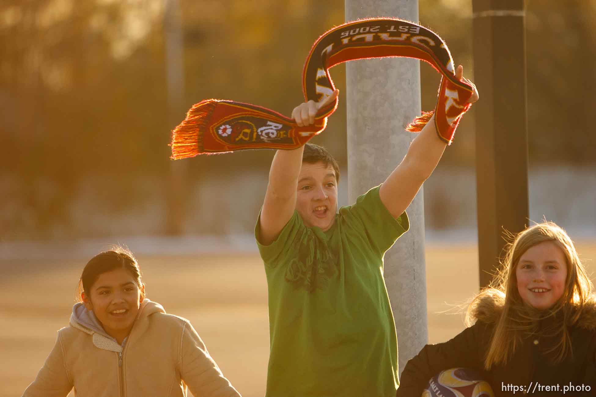 fans line state street. Celebration for Real Salt Lake's MLS Cup win Tuesday, November 24 2009.