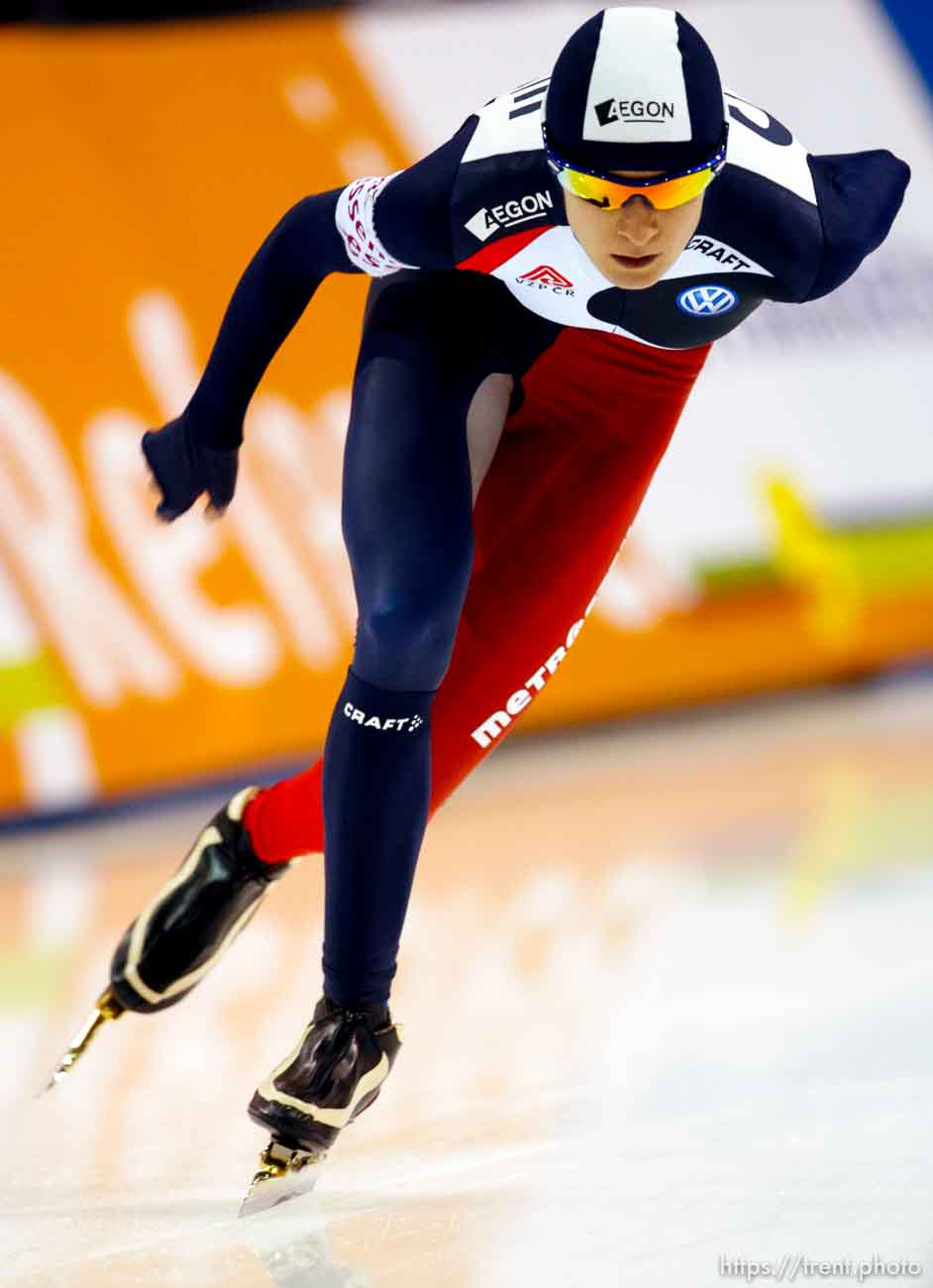 Trent Nelson  |  The Salt Lake Tribune
Czech speed skater Martina Sáblíková took first in the Ladies 500 meter at the Essent ISU World Cup at the Utah Olympic Oval in Kearns, Friday, December 11, 2009.