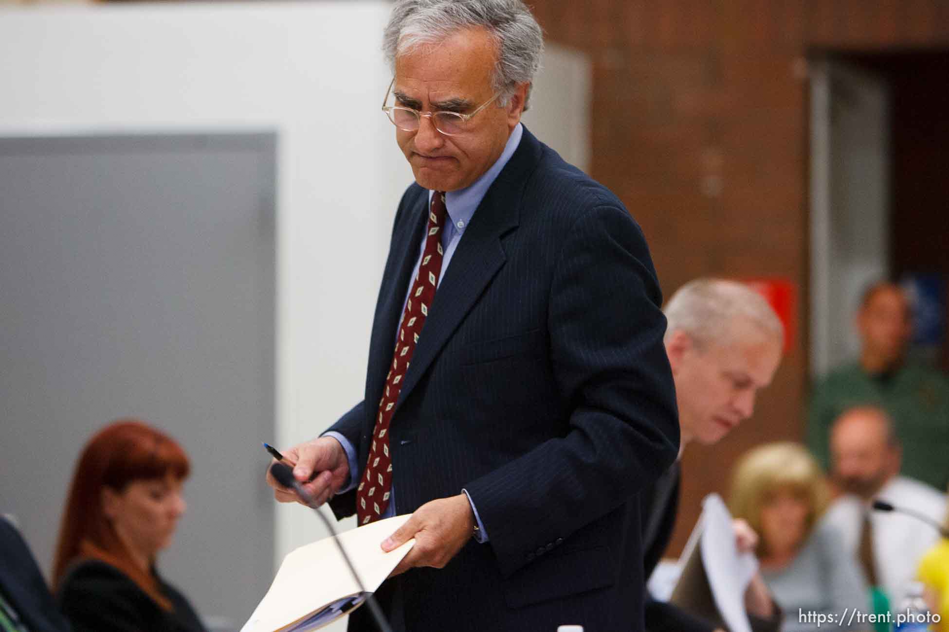 Trent Nelson  |  The Salt Lake Tribune
Draper - Andrew Parnes, attorney for death-row inmate Ronnie Lee Gardner, after his closing arguments on the second day of a commutation hearing Friday, June 11, 2010, at the Utah State Prison.