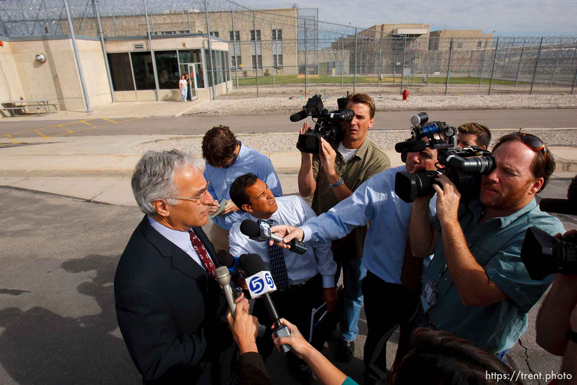 Trent Nelson  |  The Salt Lake Tribune
Draper - The Utah Board of Pardons and Parole announced their unanimous decision to deny Ronnie Lee Gardner's request for commutation Monday, June 14, 2010. He is scheduled to be executed by firing squad Friday. Gardner's attorney Andrew Parnes spoke to reporters outside the prison following the decision.