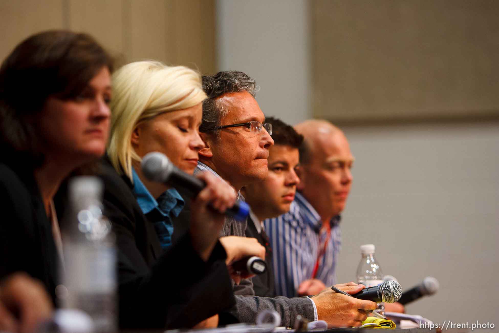 Trent Nelson  |  The Salt Lake Tribune
Draper - Press conference following the execution of Ronnie Lee Gardner by firing squad Friday, June 18, 2010. media witnesses, including doug fabrizio, ben winslow