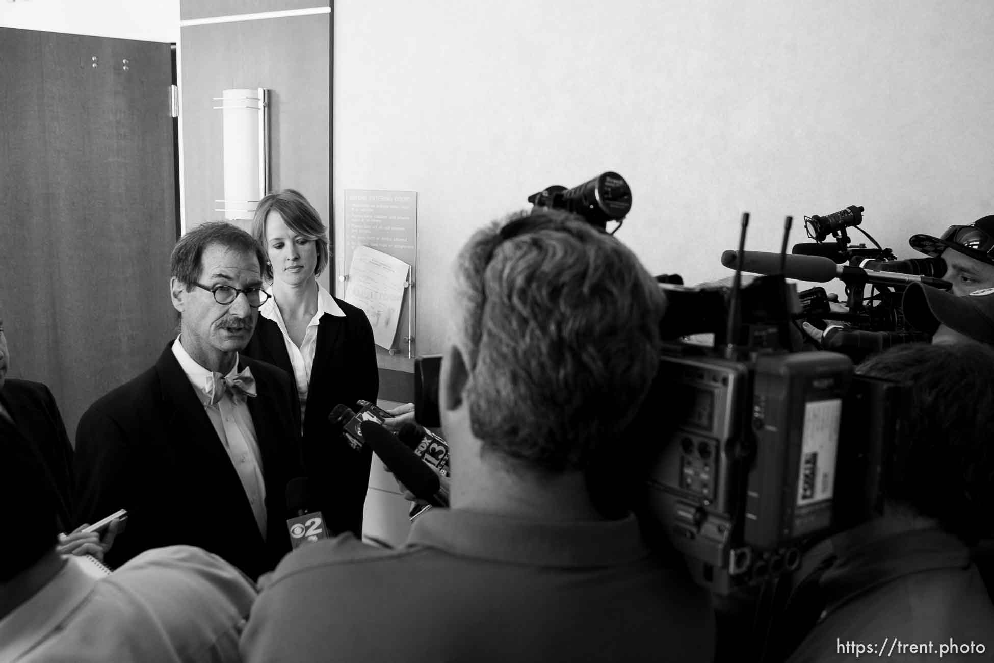 Trent Nelson  |  The Salt Lake Tribune
Warren Jeffs, leader of the FLDS Church, appeared before Judge Terry Christiansen in Third District Court  Tuesday, September 7, 2010 in West Jordan, Utah. walter bugden, tara isaacson