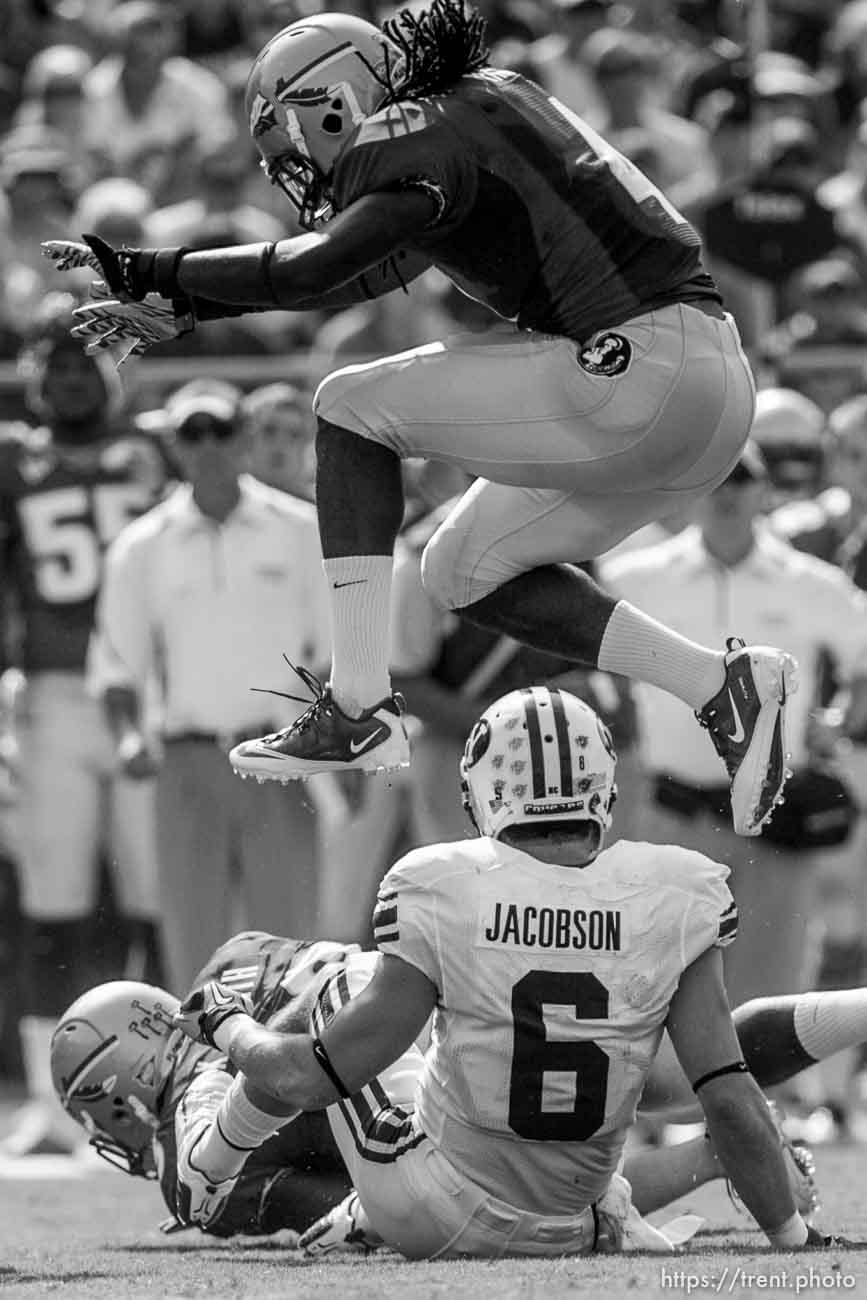 Trent Nelson  |  The Salt Lake Tribune
BYU receiver McKay Jacobson (6)  in the first quarter, BYU vs. Florida State, college football Saturday, September 18, 2010 at Doak Campbell Stadium in Tallahassee, Florida.