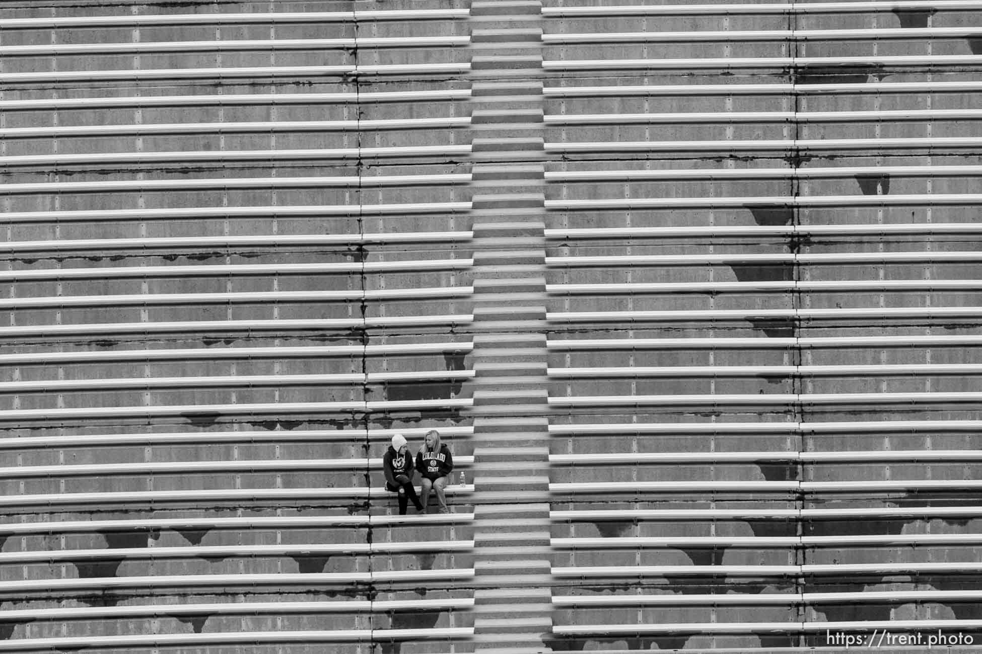 Trent Nelson  |  The Salt Lake Tribune
BYU vs. Colorado State, college football, Saturday, November 13, 2010. fans in empty stands pre-game