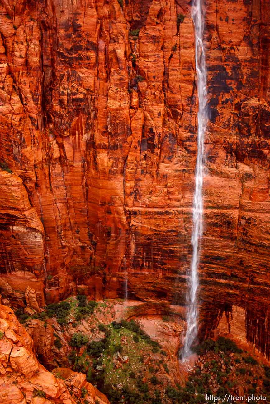 Trent Nelson  |  The Salt Lake Tribune
A mammoth waterfall outside of St. George, formed by rainwater, Wednesday, December 22, 2010.