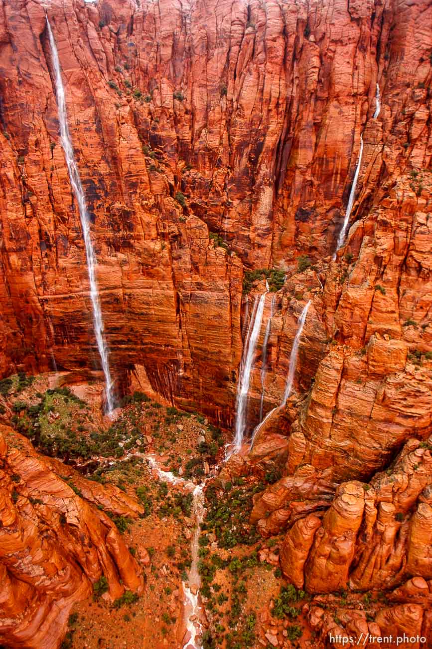 Trent Nelson  |  The Salt Lake Tribune
A mammoth waterfall outside of St. George, formed by rainwater, Wednesday, December 22, 2010.