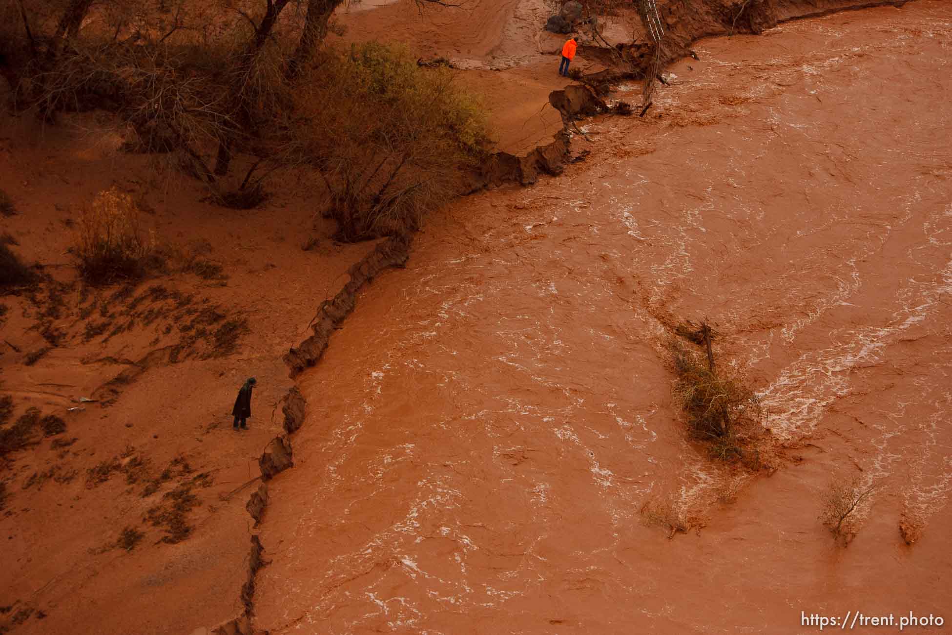 Trent Nelson  |  The Salt Lake Tribune
Along the Santa Clara River. Aerial views of flooding in St. George and Santa Clara, Wednesday, December 22, 2010.