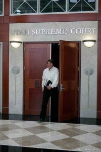 Trent Nelson  |  The Salt Lake Tribune
Willie Jessop walks out of the Utah Supreme Court, after arguments were heard in Salt Lake City, Utah, Tuesday, April 12, 2011, on cases involving the FLDS Church's United Effort Plan (UEP) land trust.