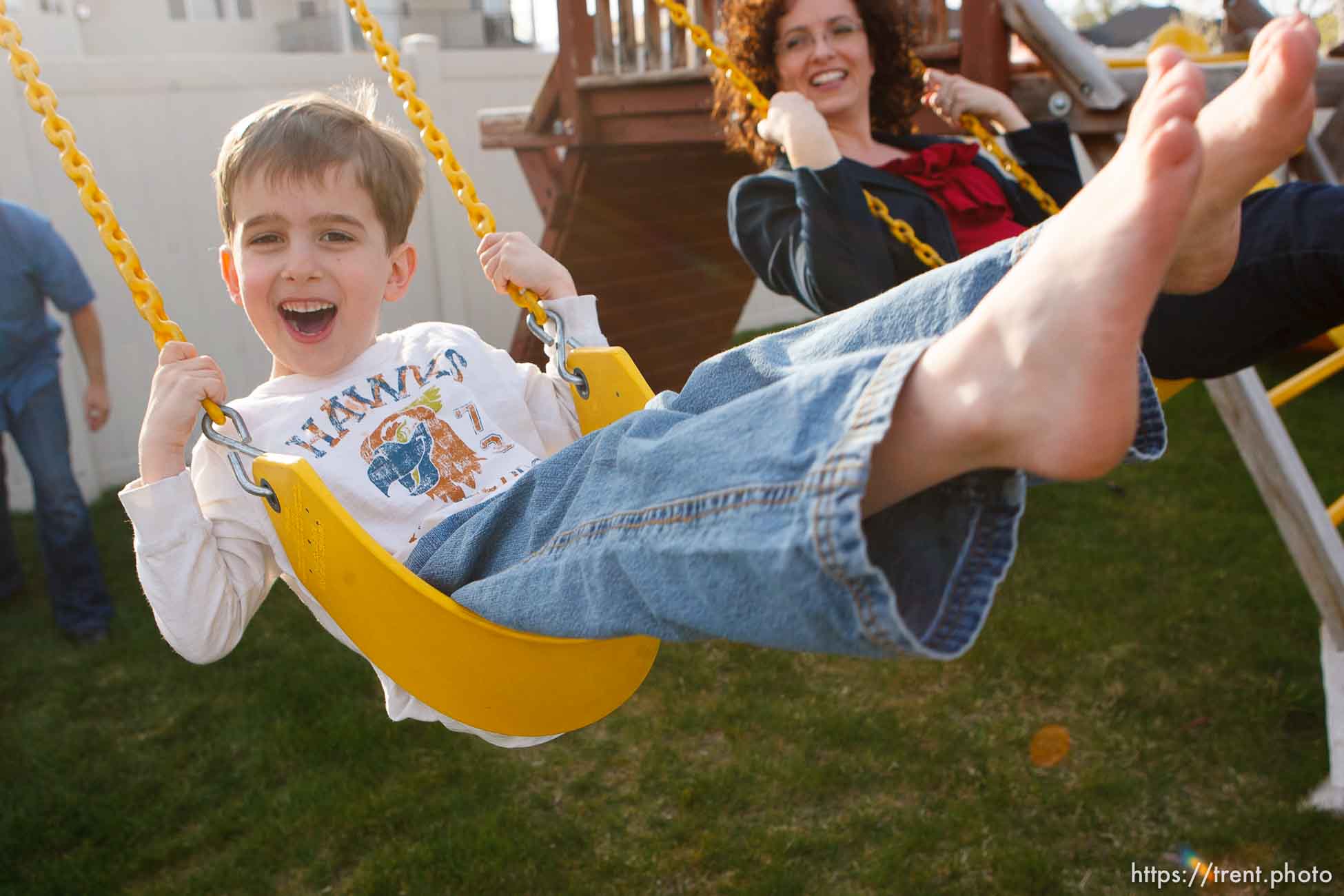 Trent Nelson  |  The Salt Lake Tribune
New Utah State Senator Aaron Osmond at home with his family in South Jordan, Utah, Friday, May 6, 2011. Jackson, Nancy