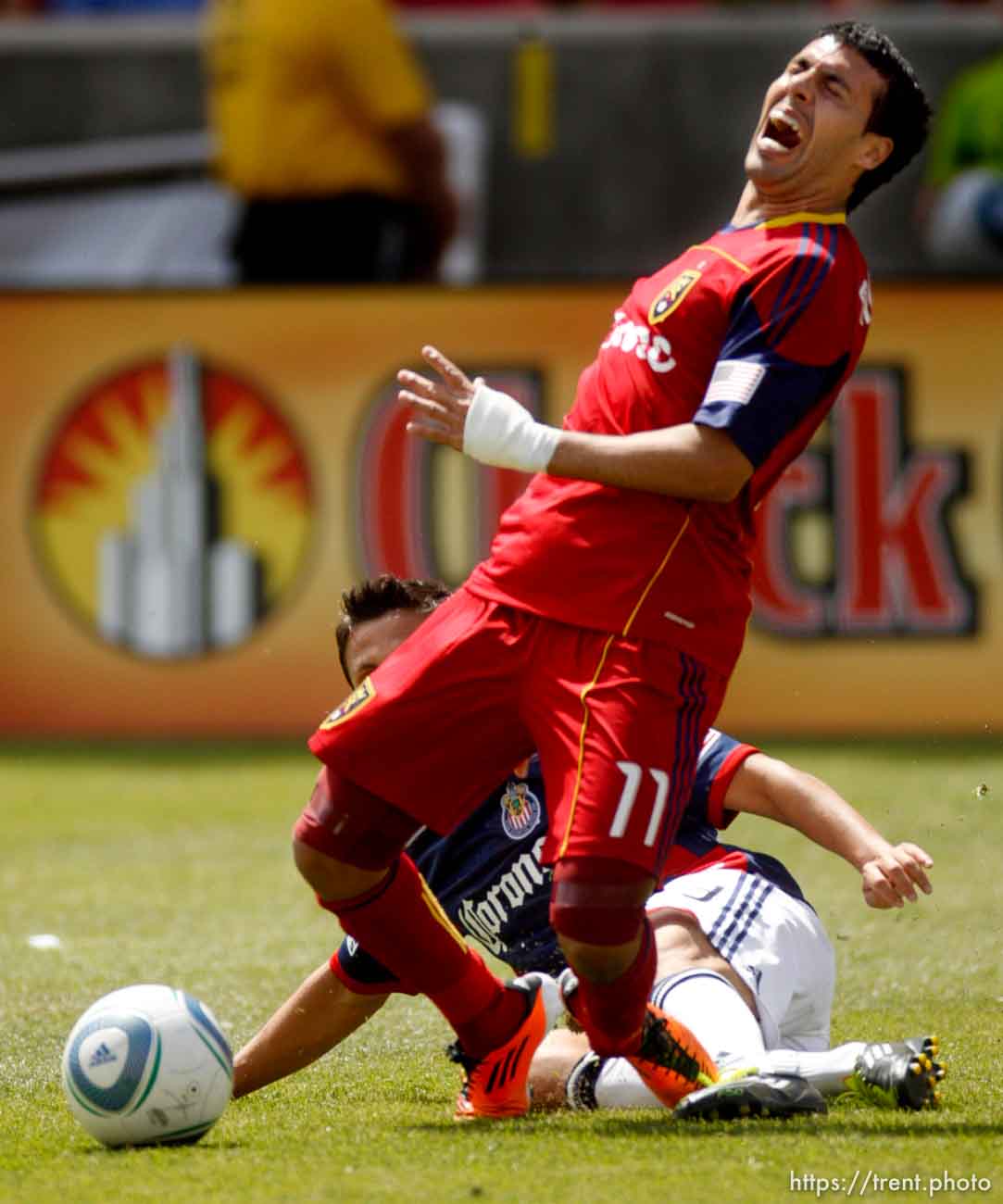 Real Salt Lake v Chivas USA – Javier Morales injured