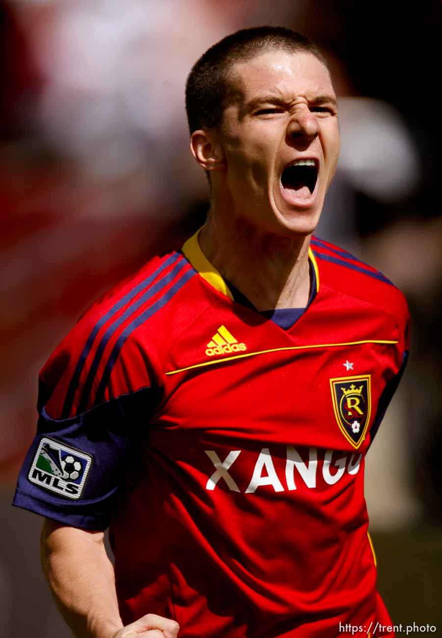 Trent Nelson  |  The Salt Lake Tribune
Real Salt Lake's Will Johnson celebrates his goal in the 87th minute, giving RSL a 1-0 victory over Chivas USA. Real Salt Lake vs. Chivas USA, MLS Soccer at Rio Tinto Stadium in Sandy, Utah, Saturday, May 7, 2011.