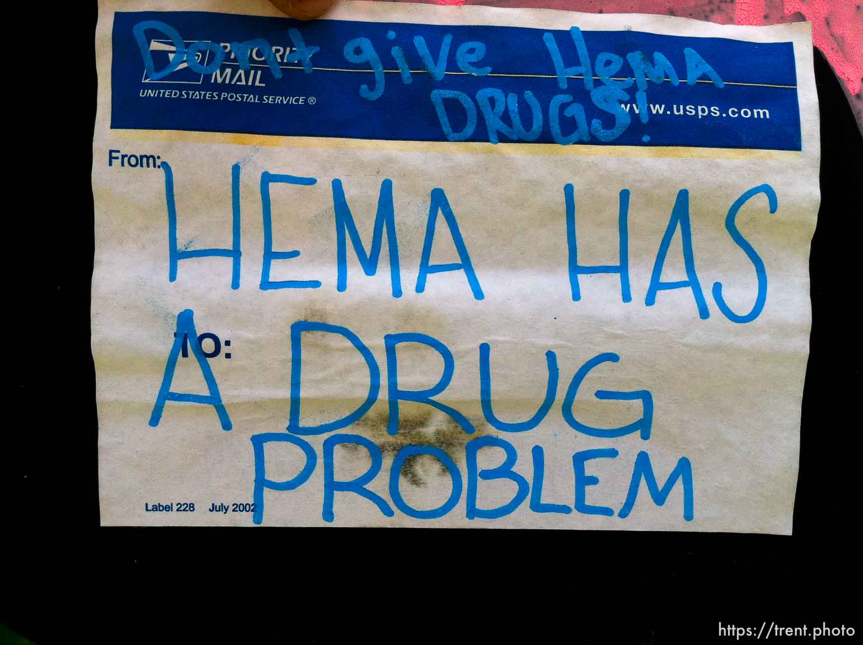 Hema has a drug problem