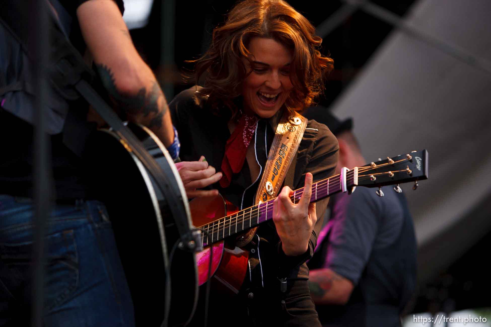 Trent Nelson  |  The Salt Lake Tribune
Brandi Carlile performs at the Summer Solstice concert at Library Square in Salt Lake City, Utah on Saturday, June 18, 2011