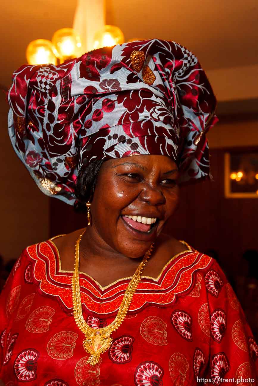 Trent Nelson  |  The Salt Lake Tribune
Abuk Bak Bol wore her wedding dress to the South Sudan Independence celebration in Salt Lake City, Utah, Saturday, July 9, 2011