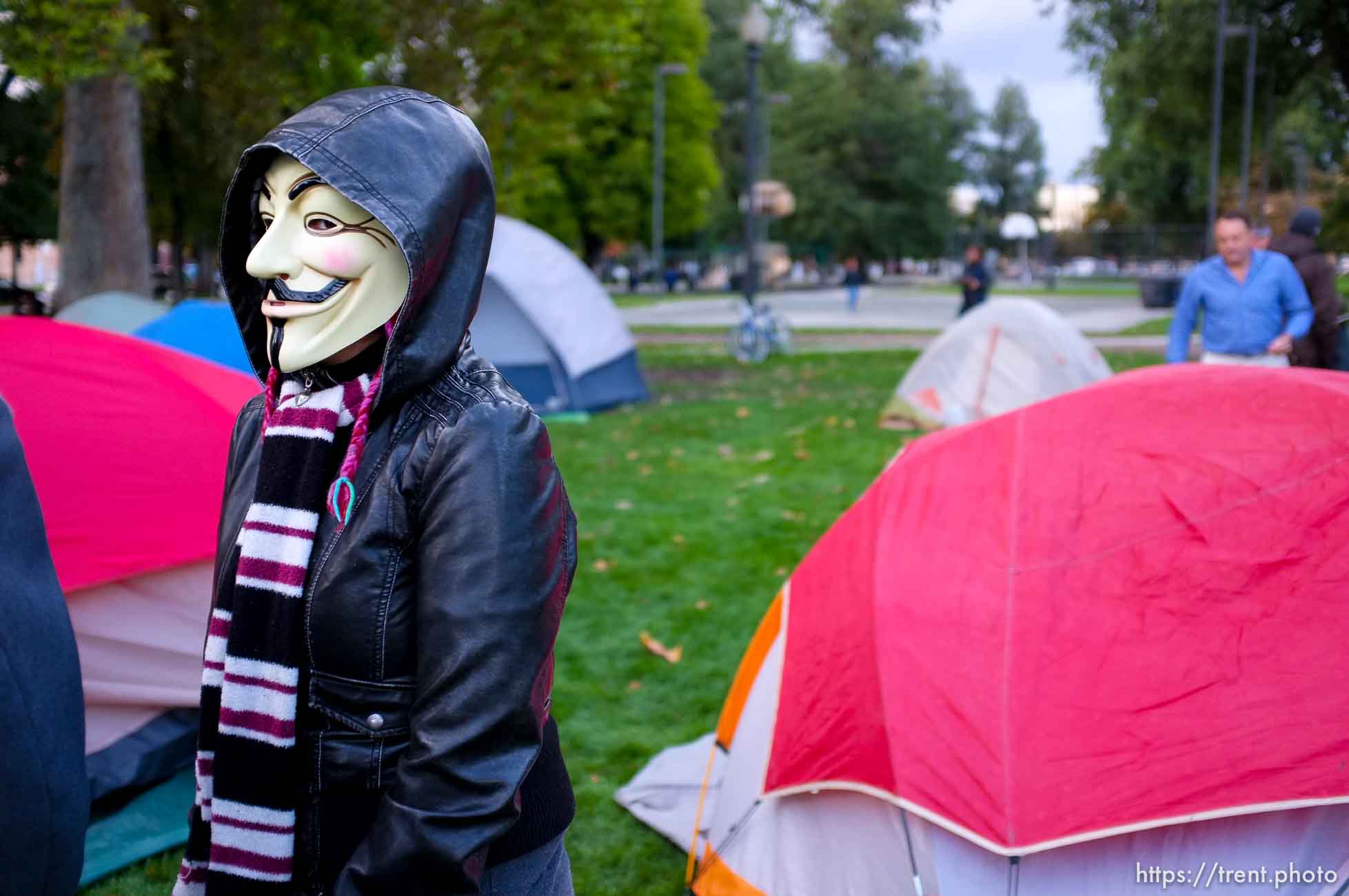 Occupy Salt Lake at Pioneer Park in Salt Lake City, Utah, Thursday, October 6, 2011.