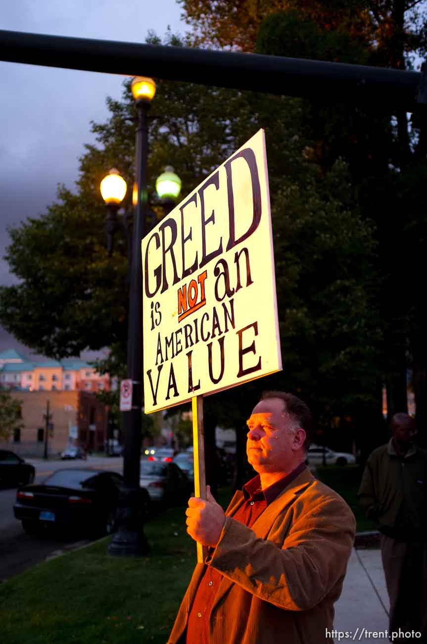 Occupy Salt Lake at Pioneer Park in Salt Lake City, Utah, Thursday, October 6, 2011.