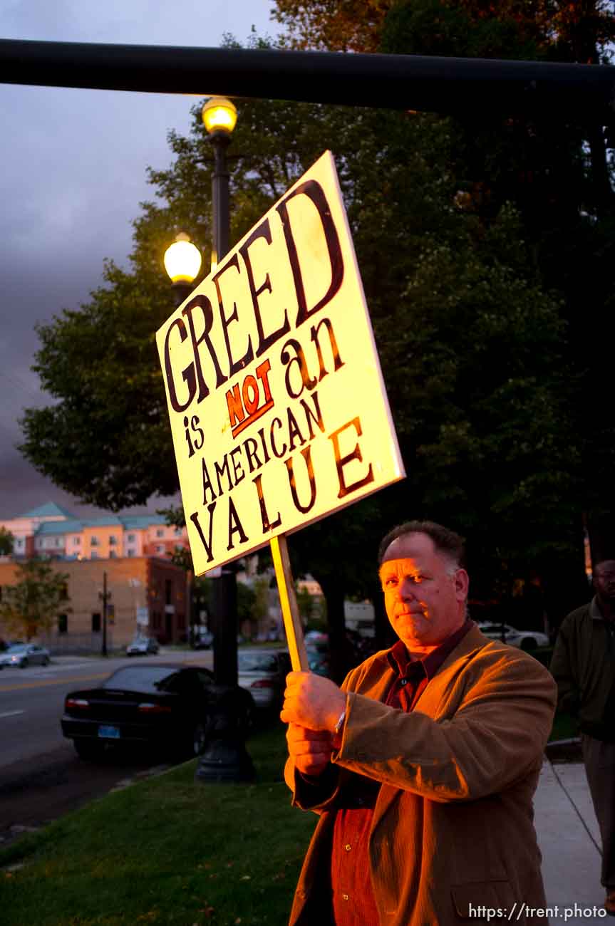 Occupy Salt Lake at Pioneer Park in Salt Lake City, Utah, Thursday, October 6, 2011.