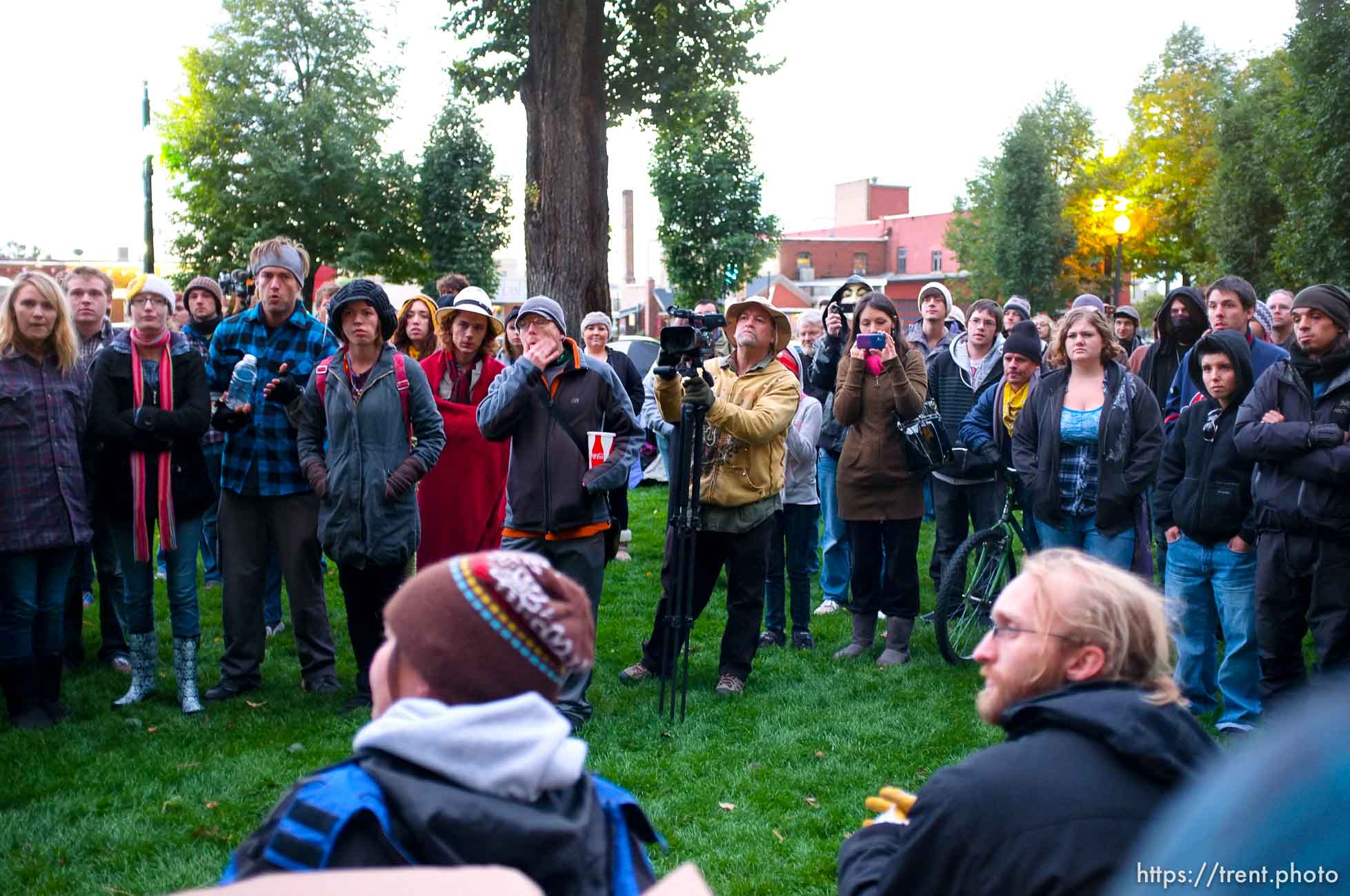 Occupy Salt Lake at Pioneer Park in Salt Lake City, Utah, Thursday, October 6, 2011.