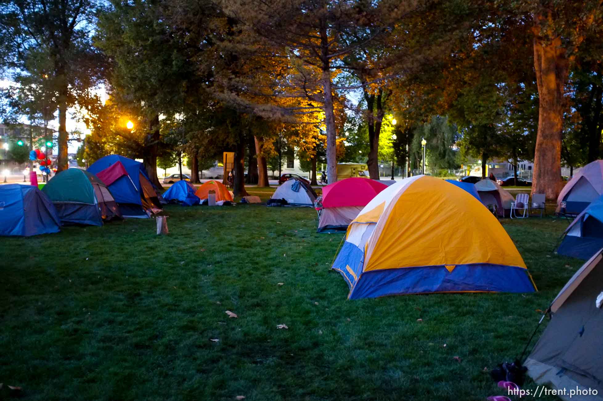 Occupy Salt Lake at Pioneer Park in Salt Lake City, Utah, Thursday, October 6, 2011.