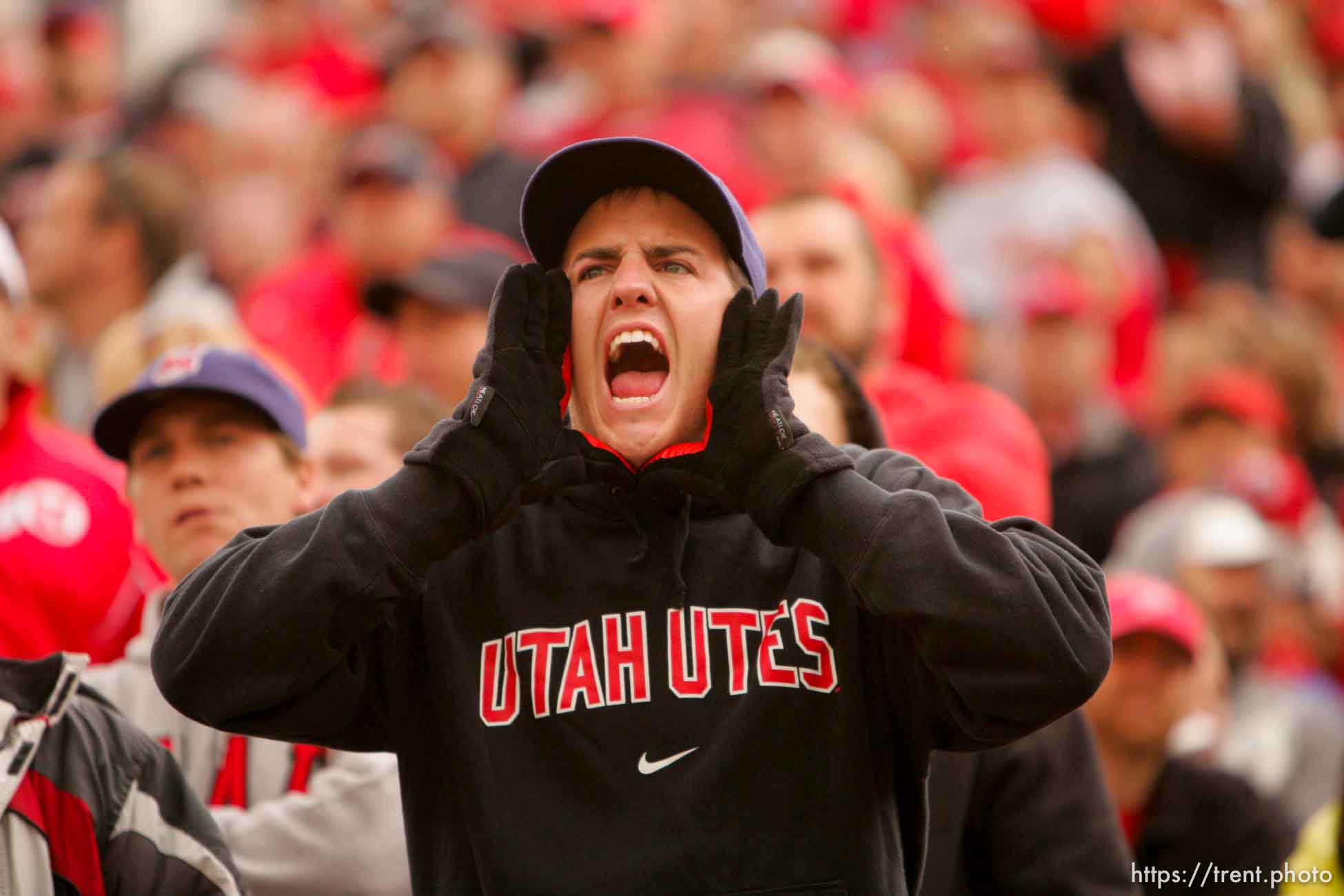 Trent Nelson  |  The Salt Lake Tribune
Fan. during the second quarter, Utah vs. Arizona State, college football at Rice-Eccles Stadium in Salt Lake City, Utah, Saturday, October 8, 2011.