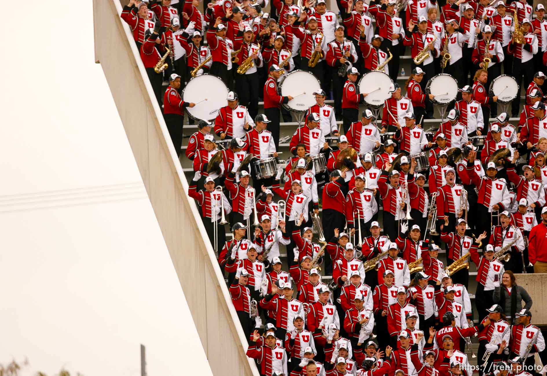 Trent Nelson  |  The Salt Lake Tribune
Utah marching band during the second quarter, Utah vs. Arizona State, college football at Rice-Eccles Stadium in Salt Lake City, Utah, Saturday, October 8, 2011.