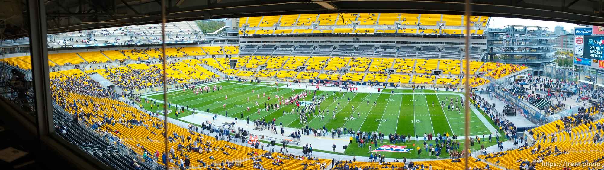 utah vs. pitt, heinz field in Pittsburgh, Pennsylvania, Saturday, October 15, 2011. press box view