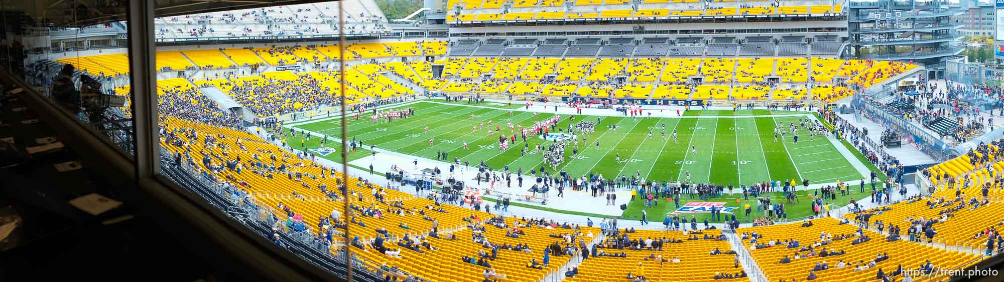 utah vs. pitt, heinz field in Pittsburgh, Pennsylvania, Saturday, October 15, 2011. press box view