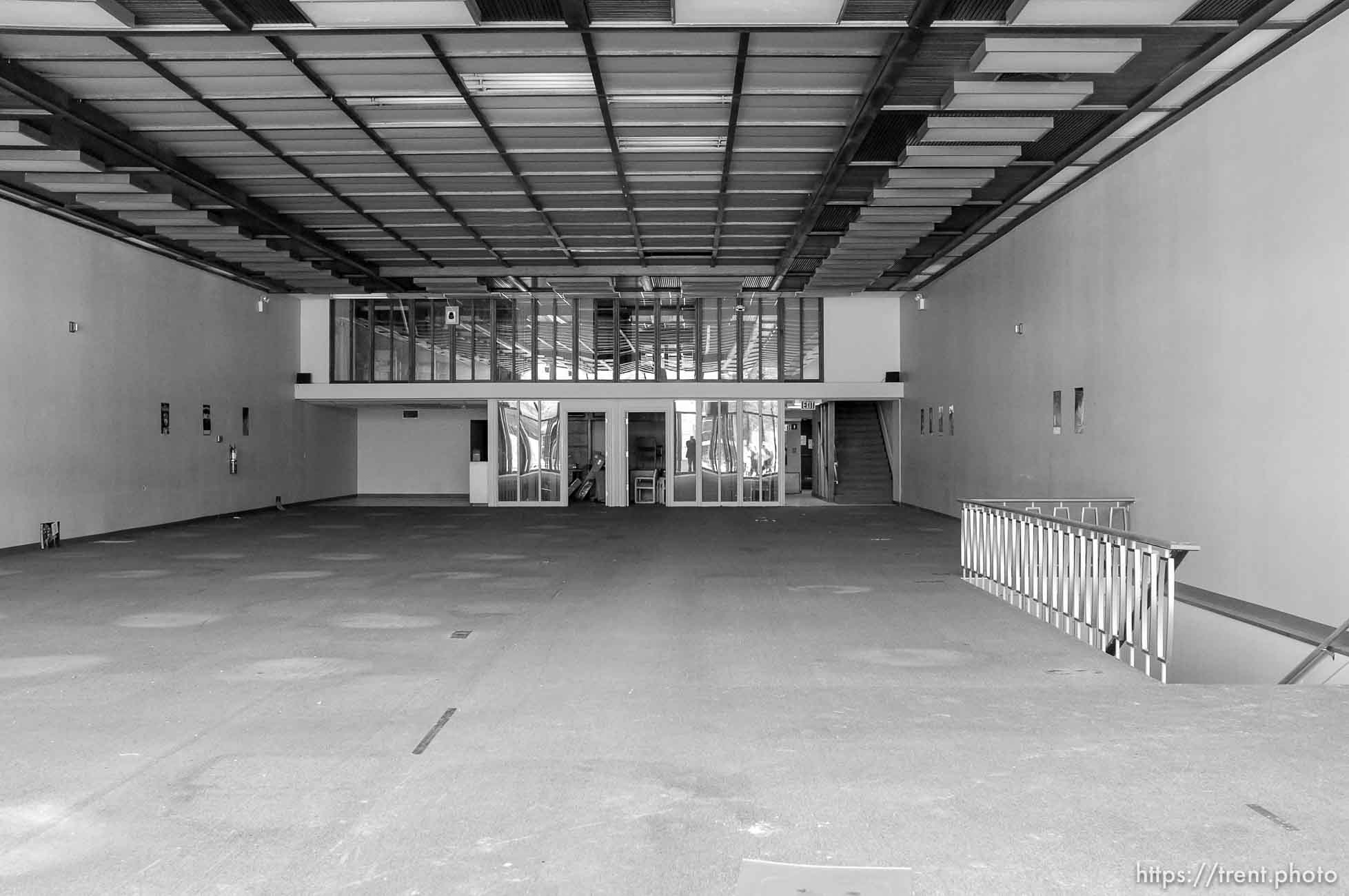 empty NAC building on main street, old tribune office, in Salt Lake City, Utah, Wednesday, October 19, 2011.