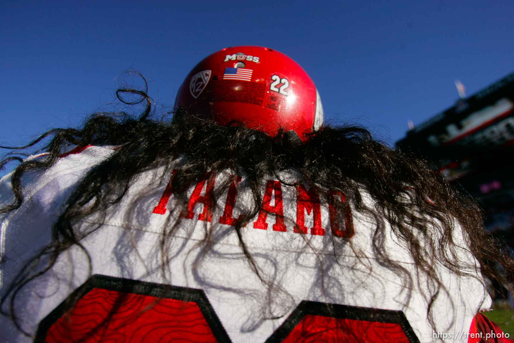 Trent Nelson  |  The Salt Lake Tribune
Utah running back Thretton Palamo pre game, as Utah faces Arizona, college football at Arizona Stadium in Tucson, Arizona, Saturday, November 5, 2011.