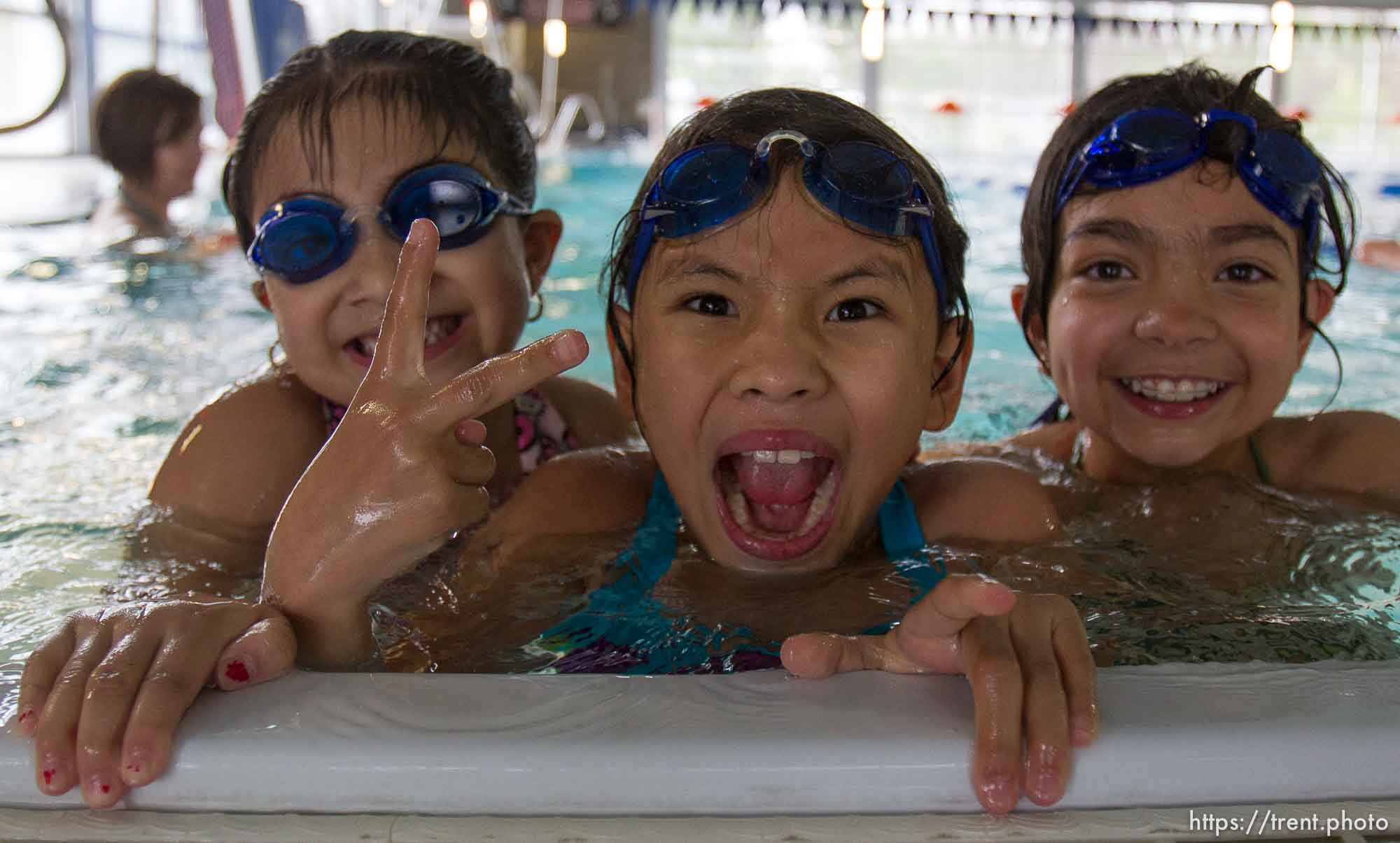 Trent Nelson  |  The Salt Lake Tribune
swim lessons for Race Swami program at the Northwest Recreation Center Wednesday, April 25, 2012 in Salt Lake City, Utah. Race Swami is an outreach program that teaches kids in Rose Park and Glendale to swim, but also introduces kids to overall physical wellness and gives them social direction and help when needed. There are about 50 kids in the program, and all of the coaches are volunteers.