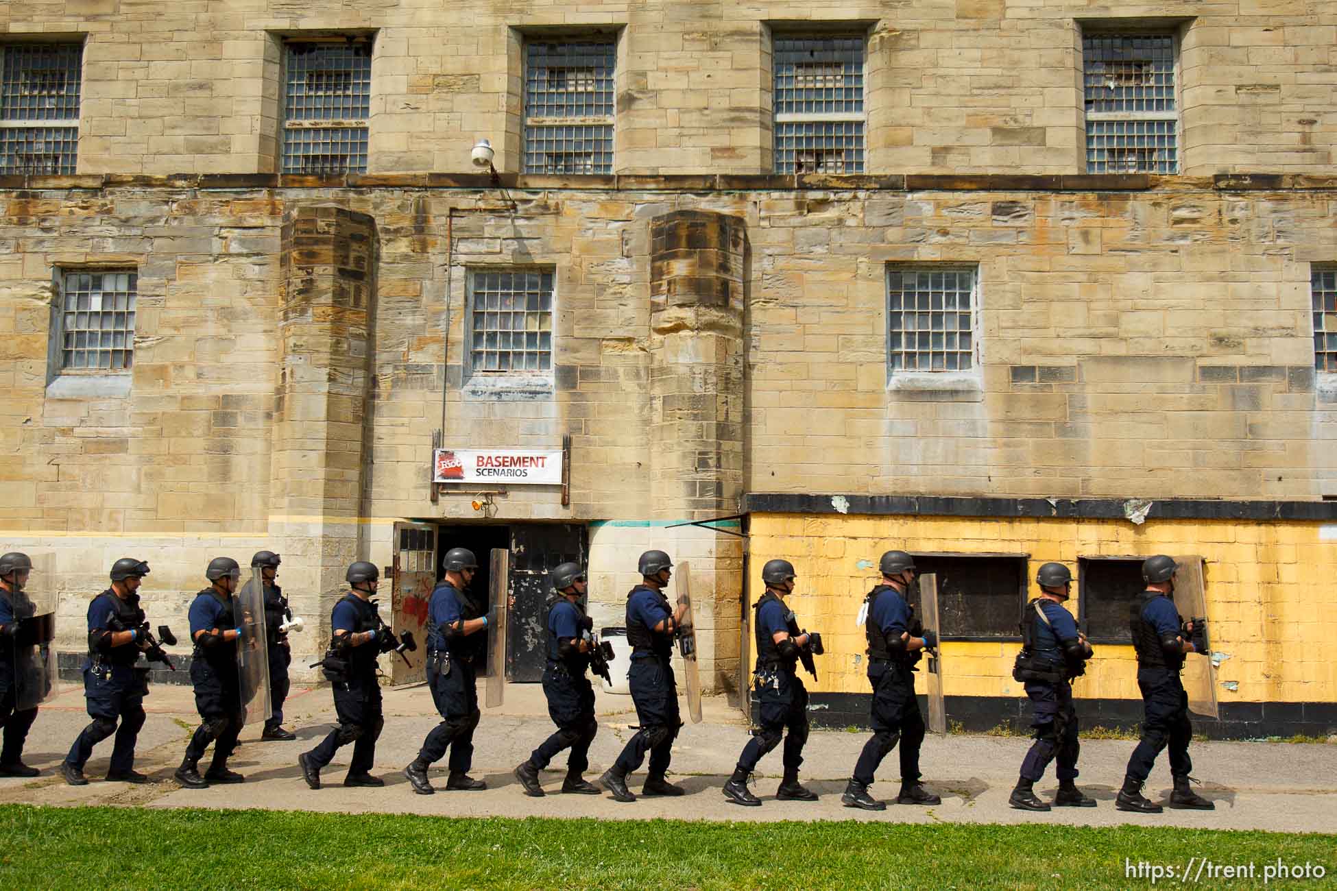 Trent Nelson  |  The Salt Lake Tribune
Mock Prison Riot, Monday, May 7, 2012 in Moundsville, West Virginia.