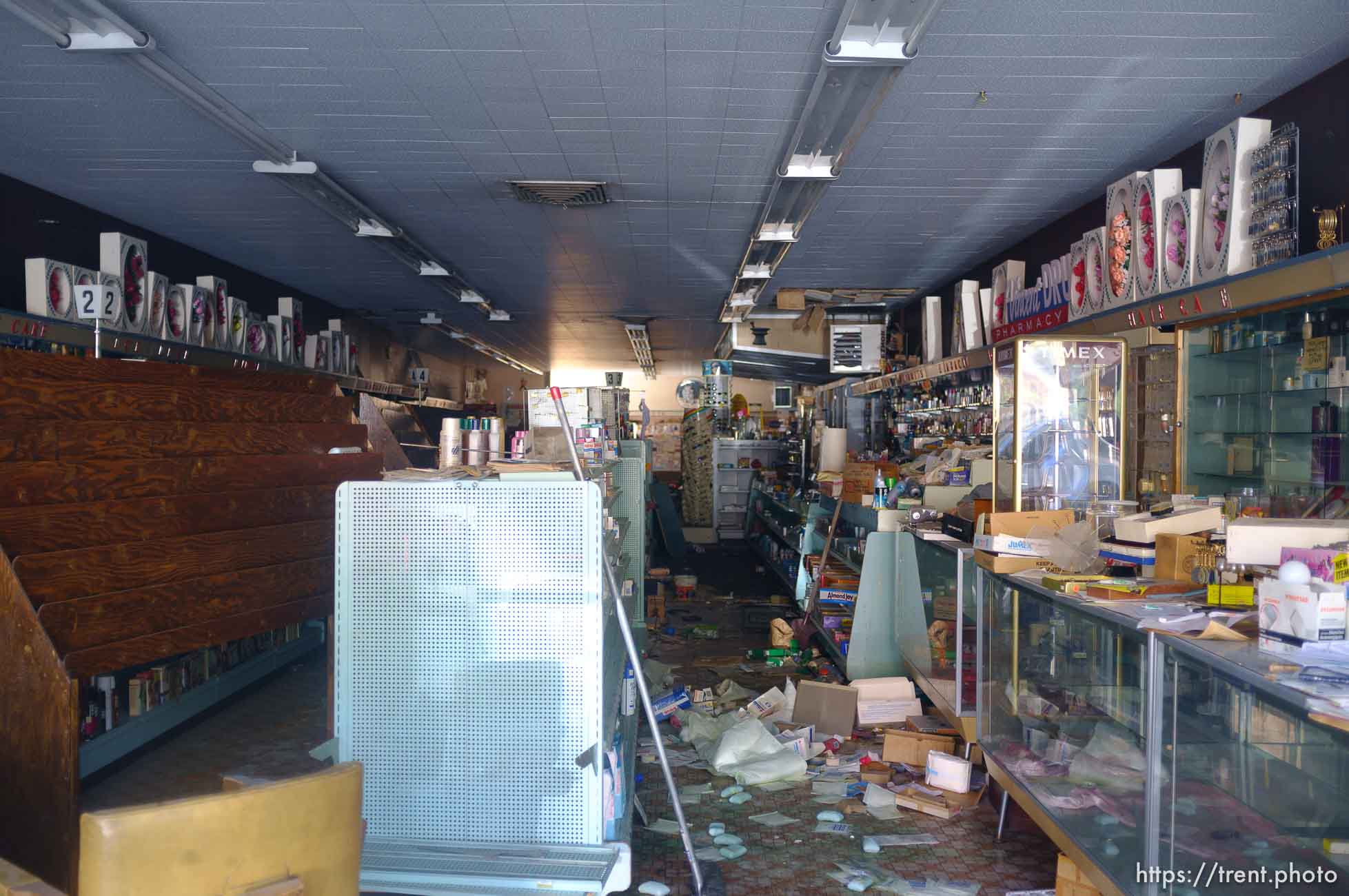 vincent drug store, abandoned. Thursday, June 14, 2012 in Midvale, Utah.