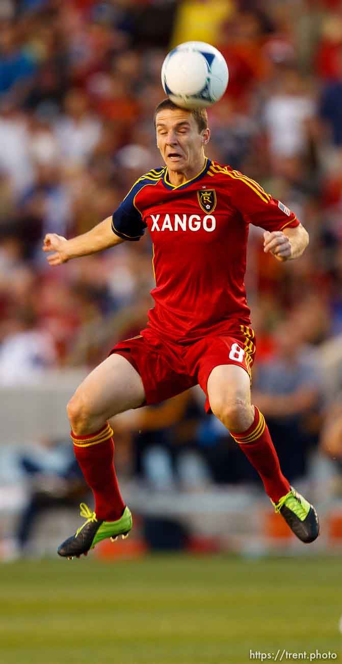 Trent Nelson  |  The Salt Lake Tribune
RSL's Will Johnson fields the ball as Real Salt Lake hosts the L.A. Galaxy, MLS Soccer at Rio Tinto Stadium Wednesday, June 20, 2012 in Salt Lake City, Utah.