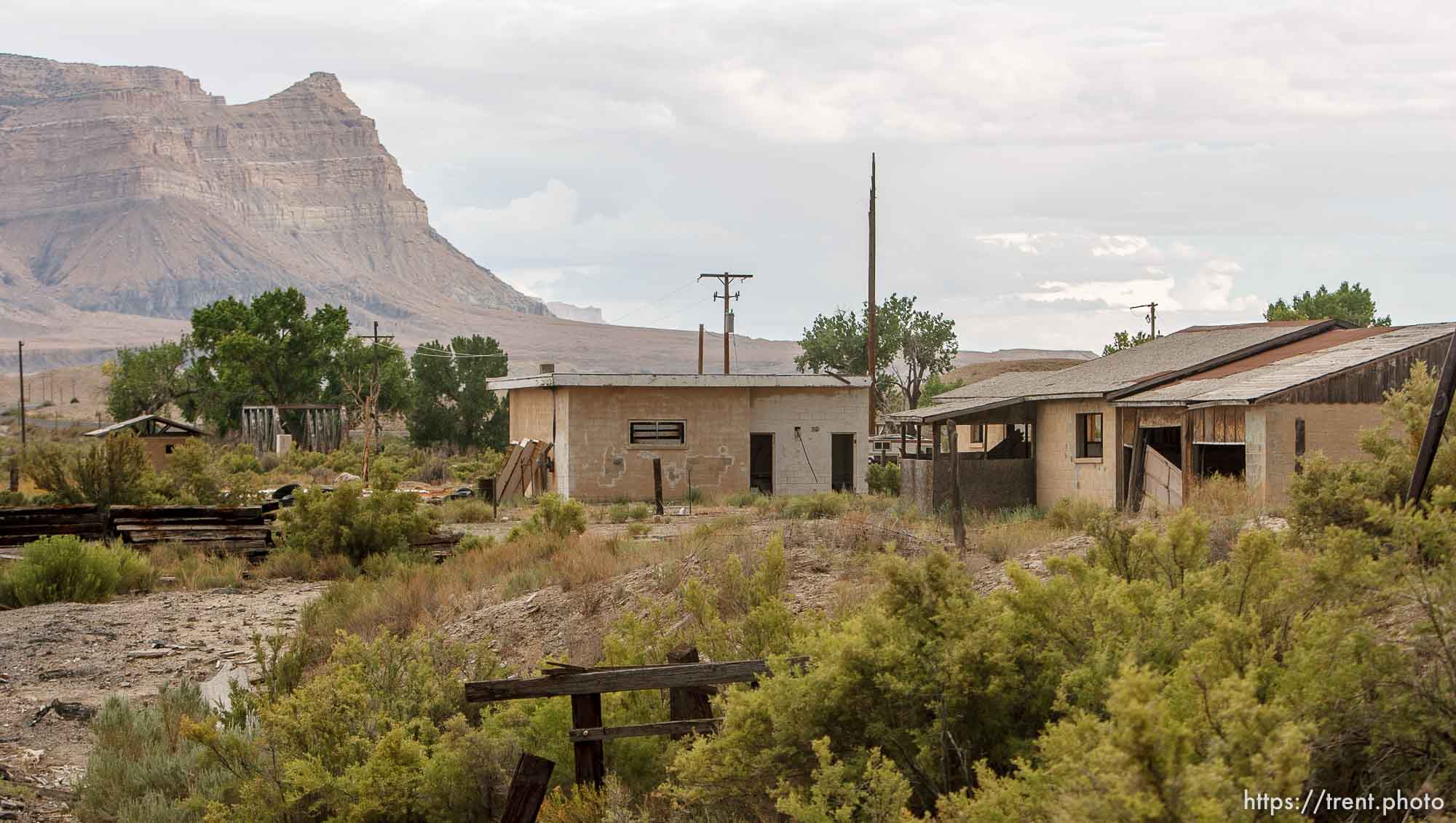 Trent Nelson  |  The Salt Lake City
Buildings in the lonely town of Woodside, Utah on Wednesday, August 1, 2012.