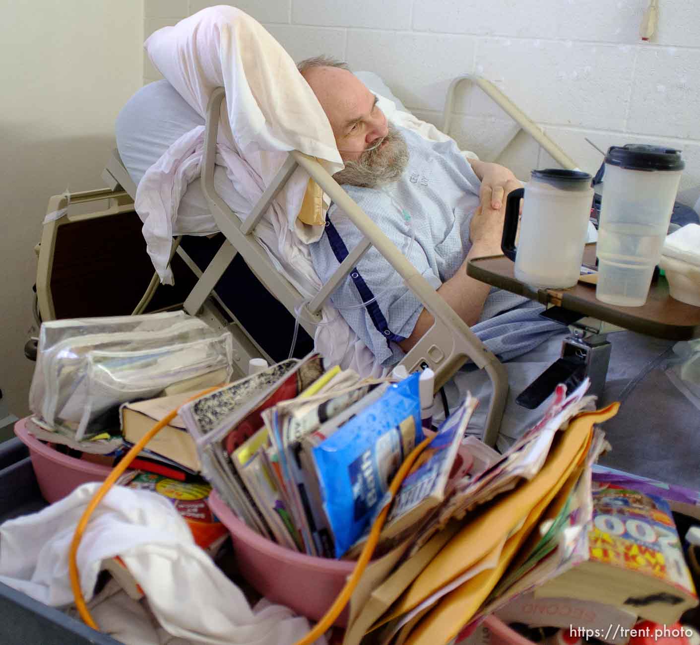 Trent Nelson  |  The Salt Lake Tribune
Inmate Kent Larson, housed in the infirmary of the Utah State Prison in Draper, Utah Wednesday, August 8, 2012.