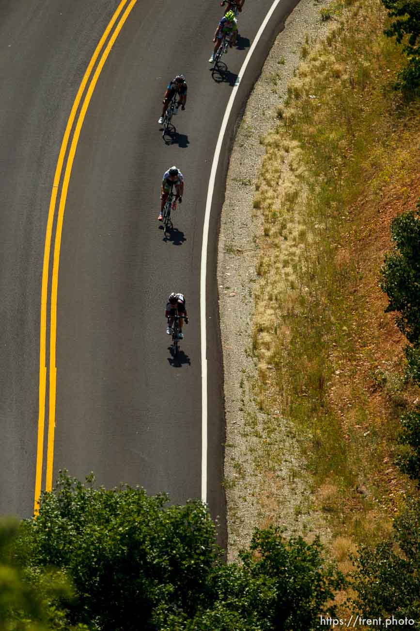 Trent Nelson  |  The Salt Lake Tribune
Riders descend into East Canyon during Stage 3 of the Tour of Utah at the top of East Canyon in Salt Lake City, Utah Thursday, August 9, 2012.