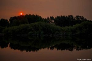 sunrise at Beaver Dick Park, Rexburg, Idaho Monday, August 13, 2012.