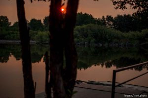 sunrise at Beaver Dick Park, Rexburg, Idaho Monday, August 13, 2012.