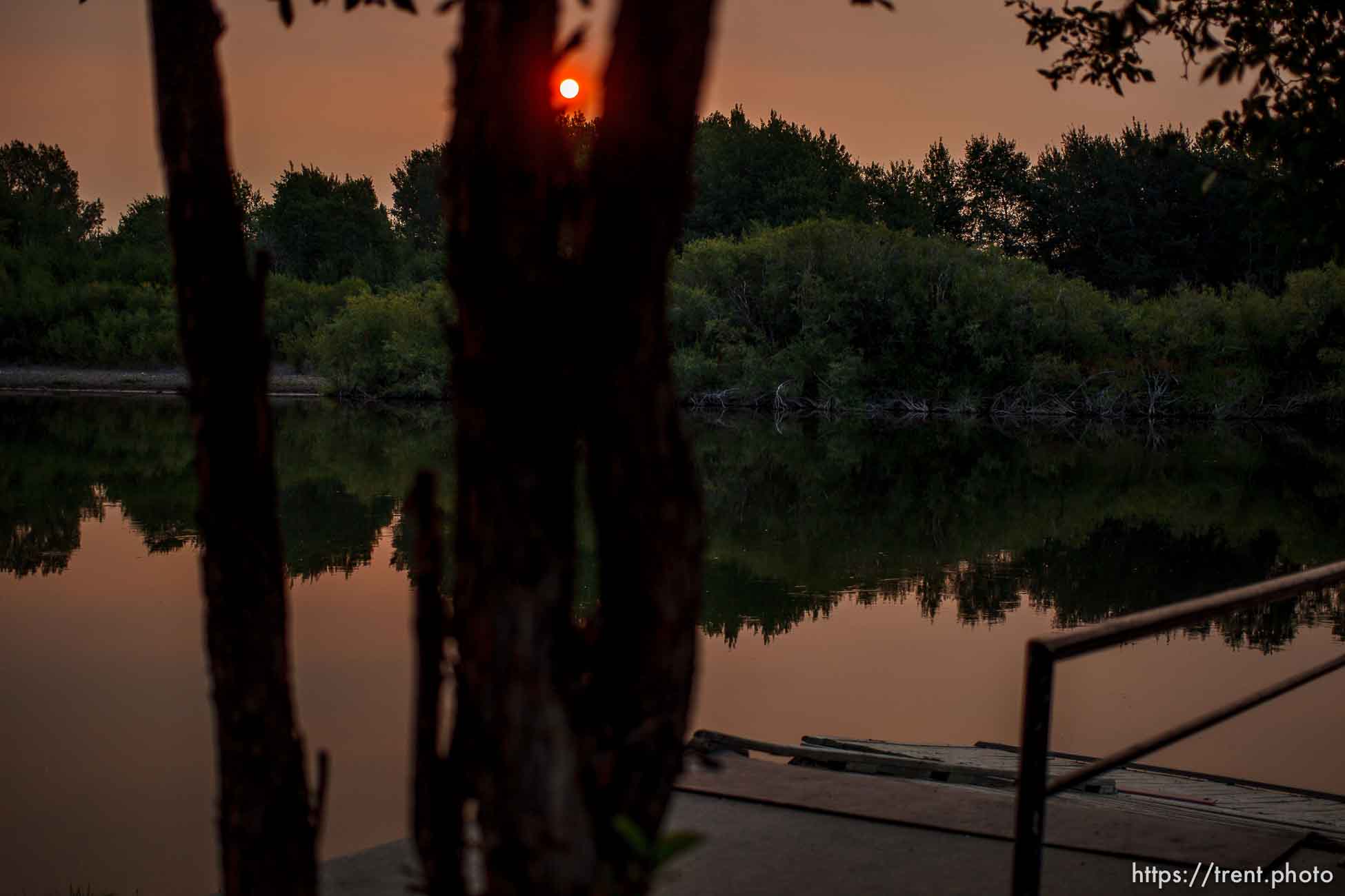 sunrise at Beaver Dick Park, Rexburg, Idaho Monday, August 13, 2012.