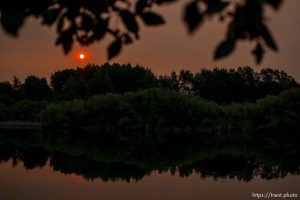 sunrise at Beaver Dick Park, Rexburg, Idaho Monday, August 13, 2012.