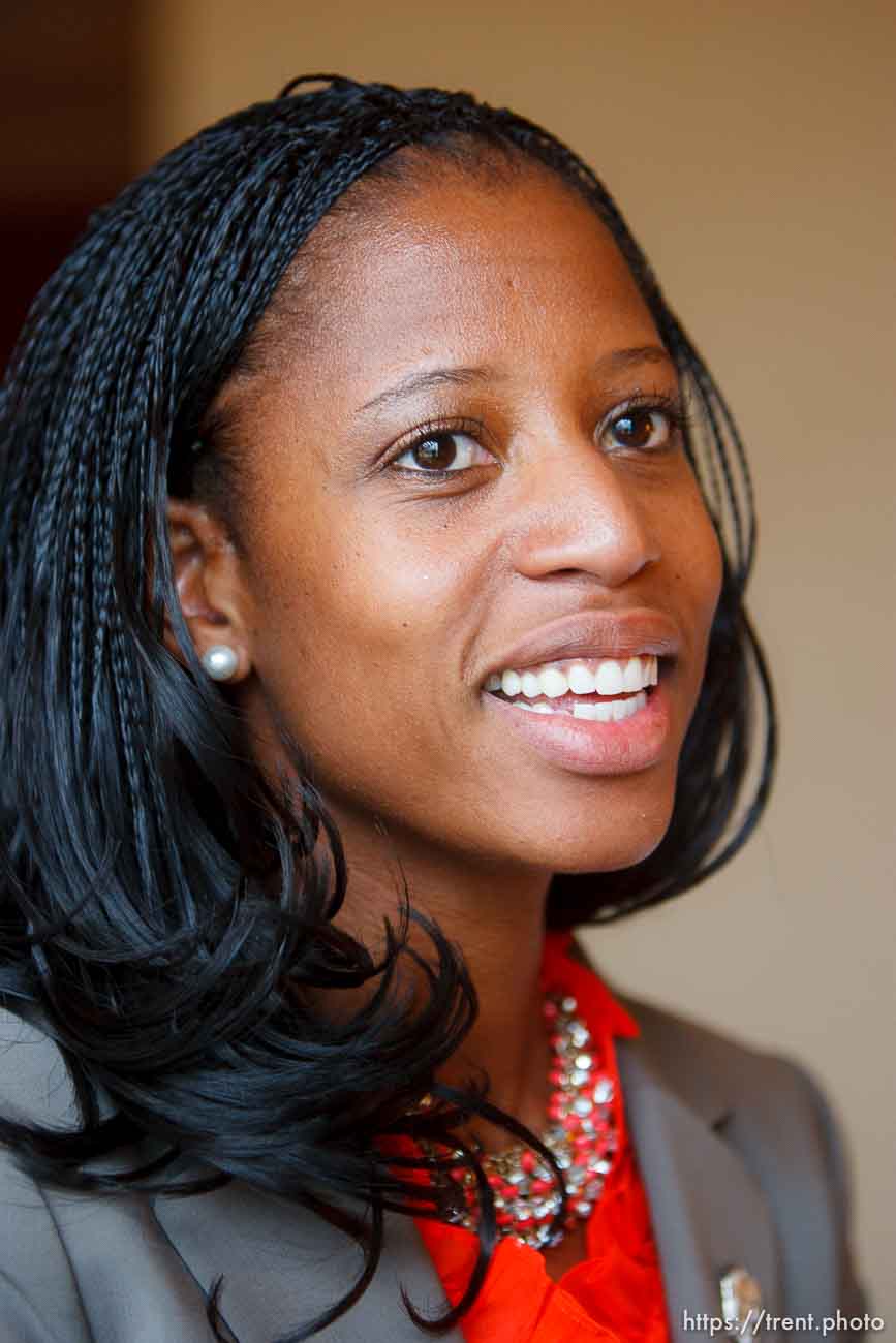 Trent Nelson  |  The Salt Lake Tribune
Utah Congressional candidate Mia Love, interviewed at the Sheraton Hotel in Tampa, Florida, Monday, August 27, 2012, the day before the Republican National Convention kicks off.